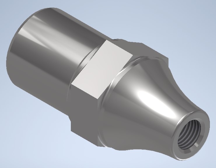 Tube Adapter, 3/8-24 Thread, Left or Right hand Thread 