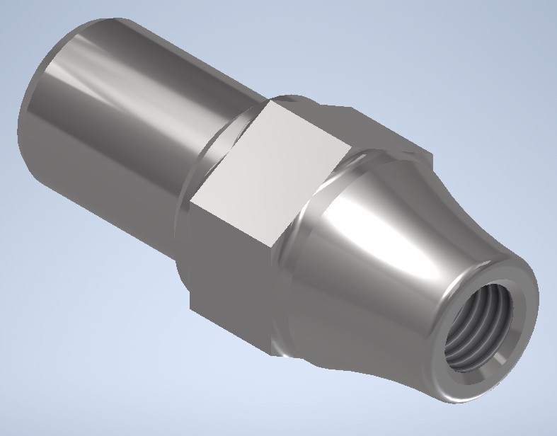 Tube Adapter, 5/16-24 Thread, Left or Right hand Thread 