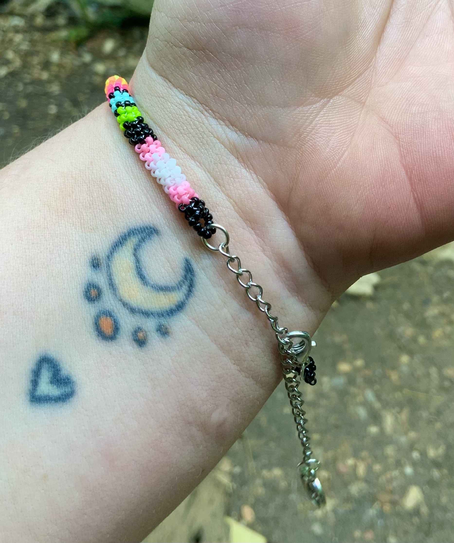 Neon beaded bracelet