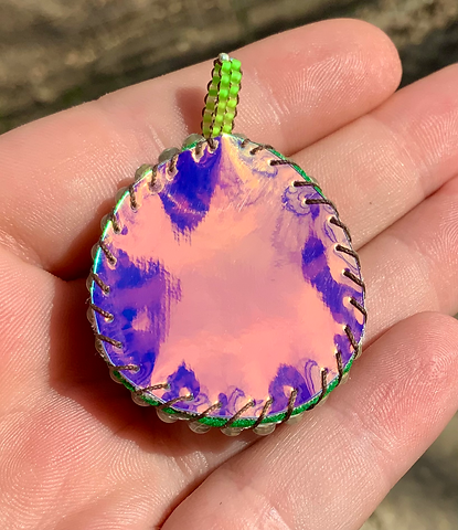 Starburst beaded pendant