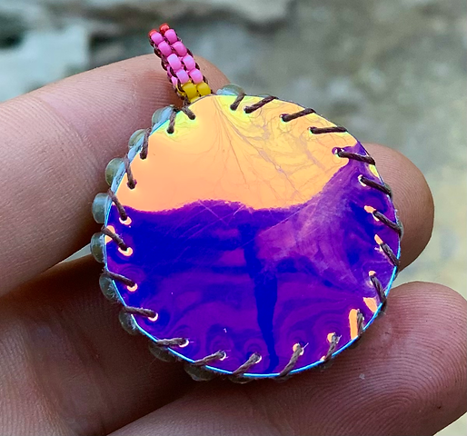 Pinkello beaded pendant