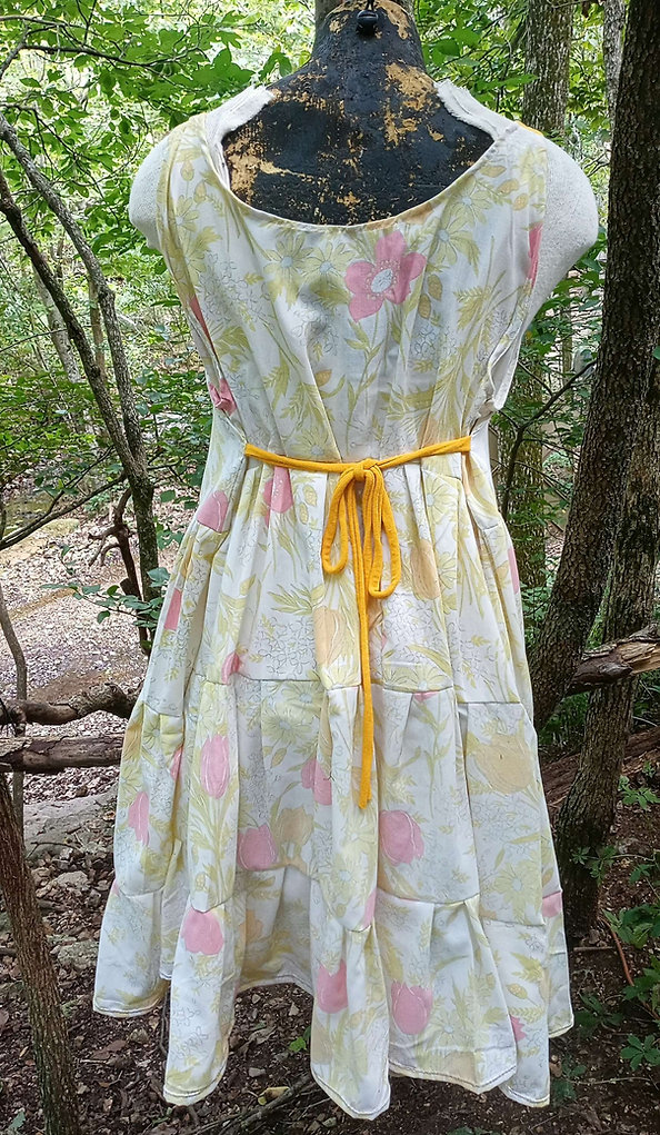 Pink pansies dress