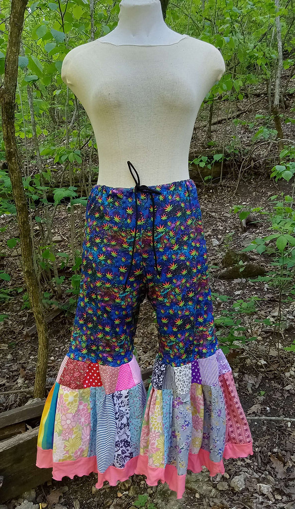 Patchwork bell bottom bloomers 35-55 inches