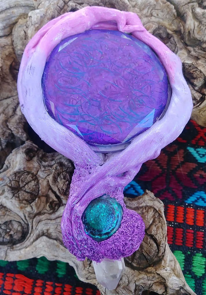 Lavender grove hand mirror