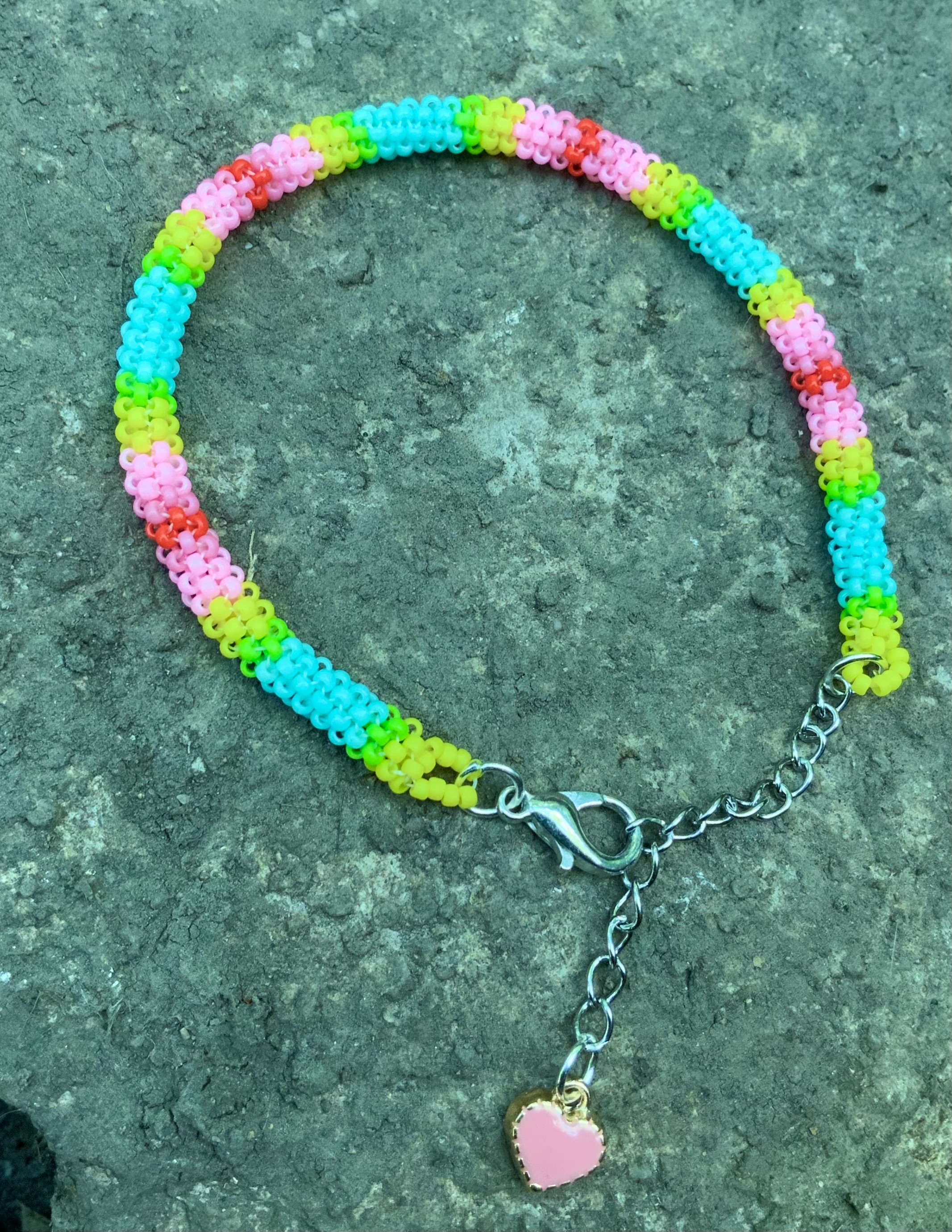 Easter candy beaded bracelet