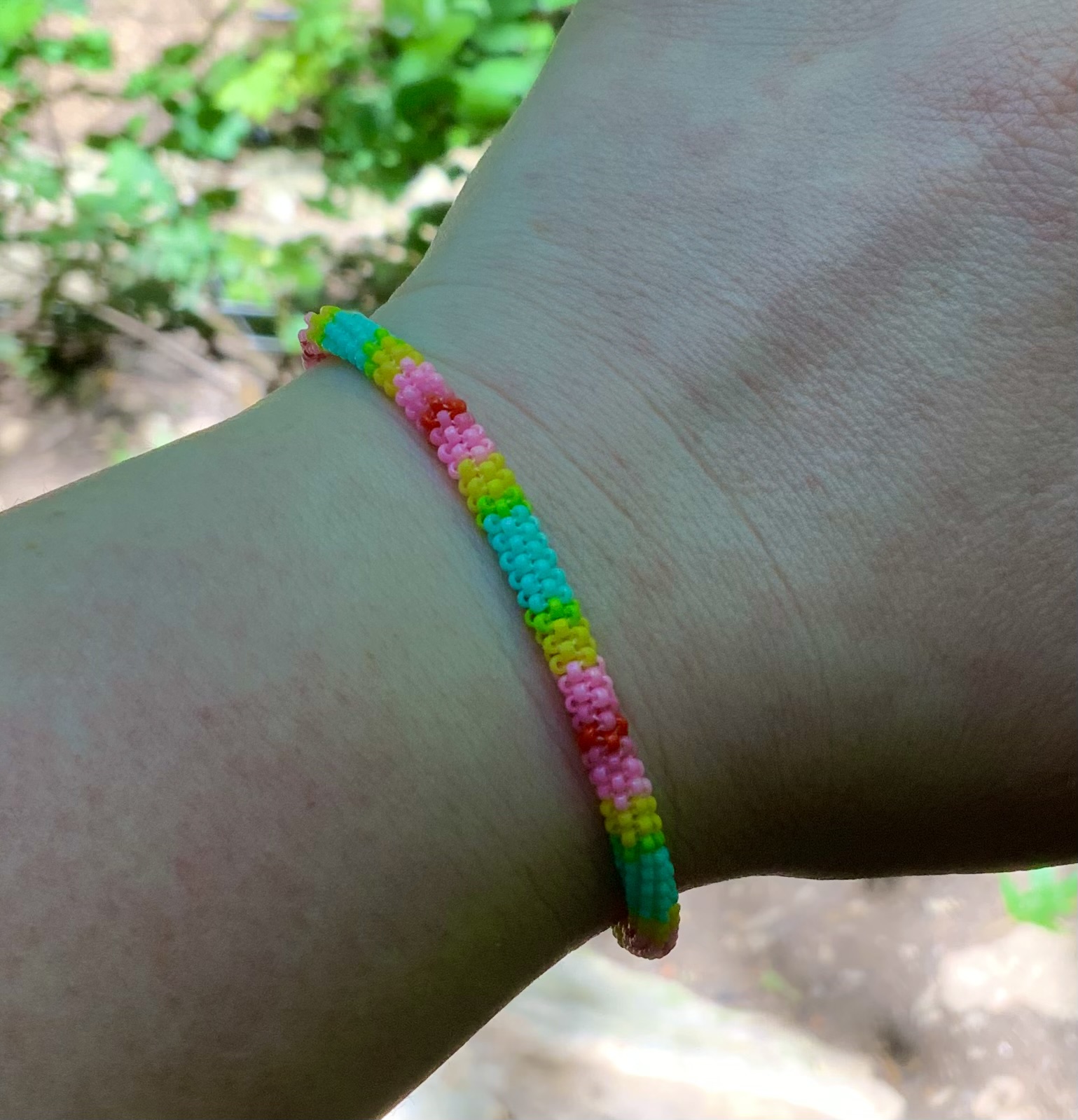Easter candy beaded bracelet