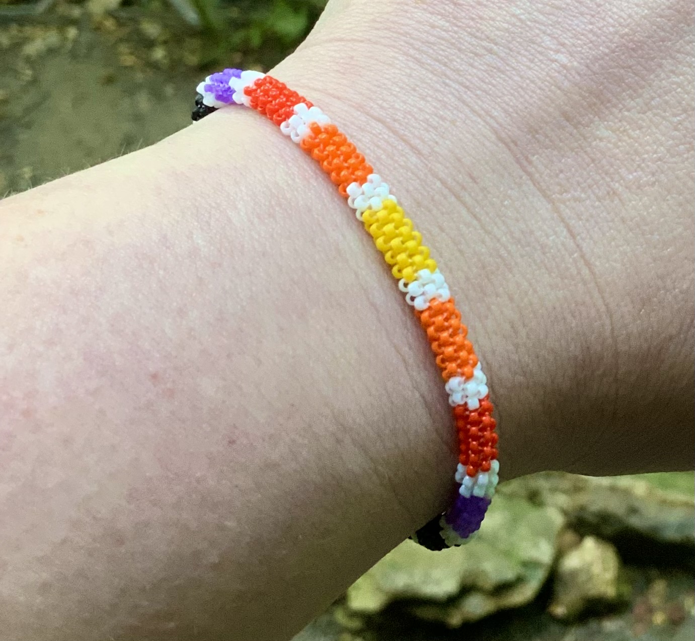 Twilight sunset beaded bracelet 
