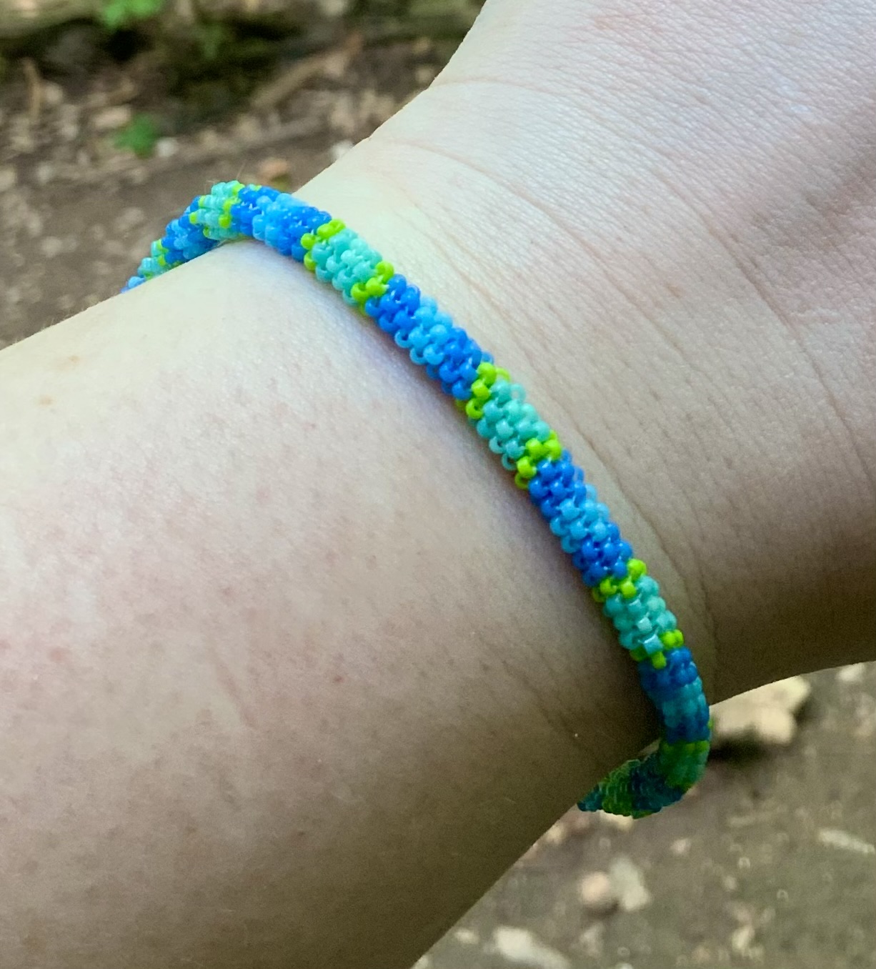 Blues beaded bracelet
