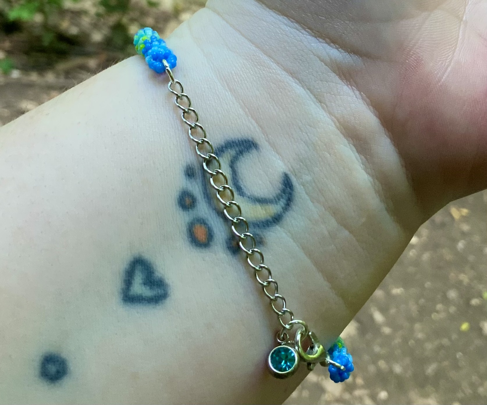 Blues beaded bracelet
