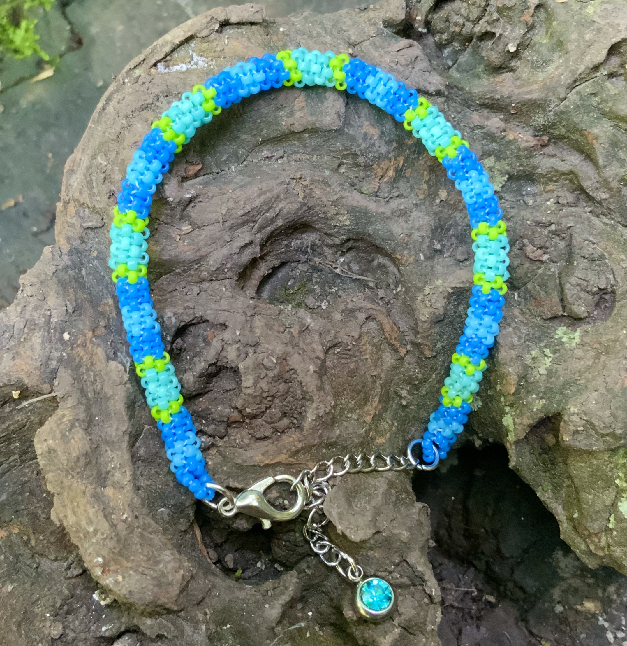 Blues beaded bracelet