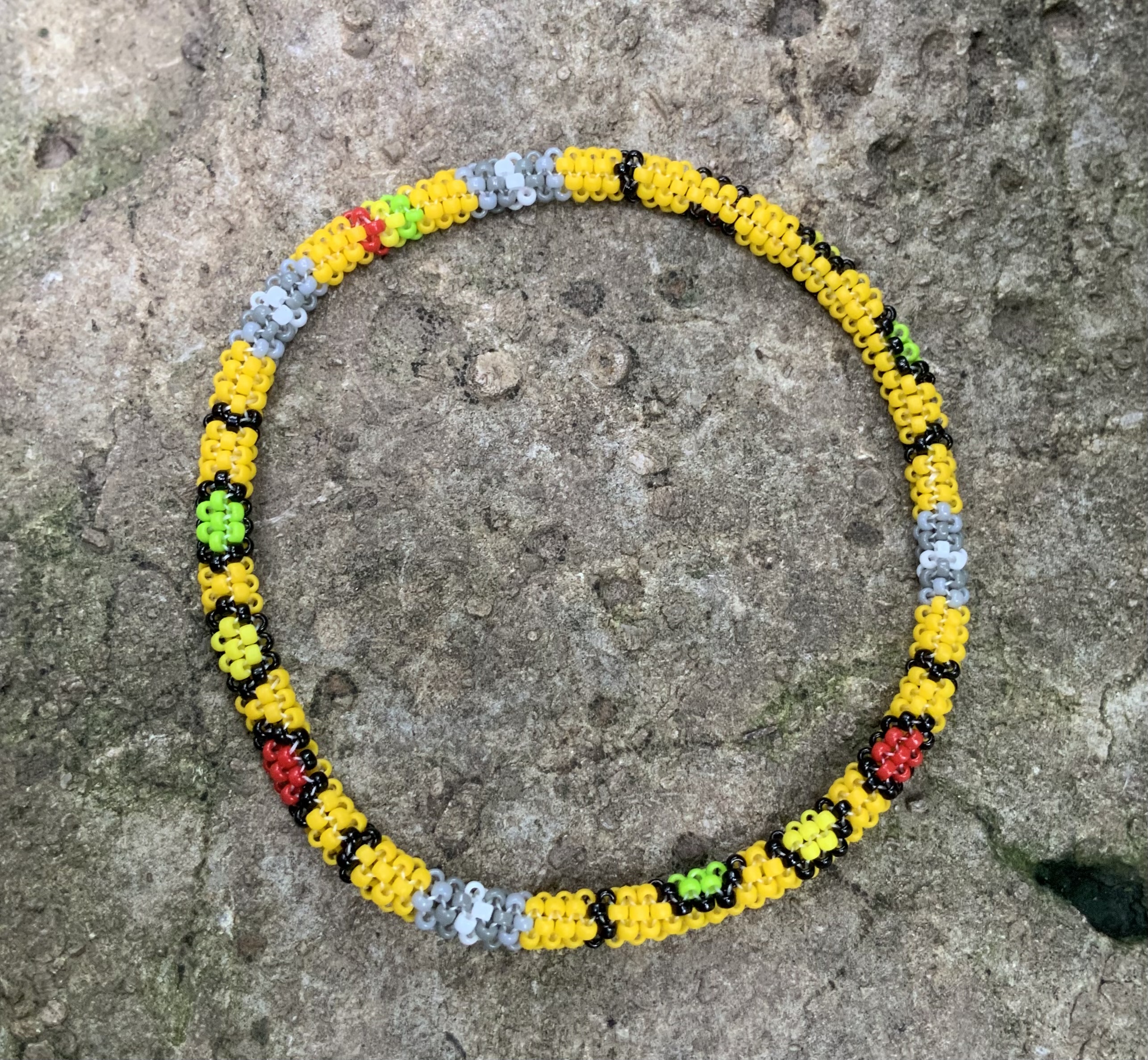 Traffic obsessed beaded bracelet