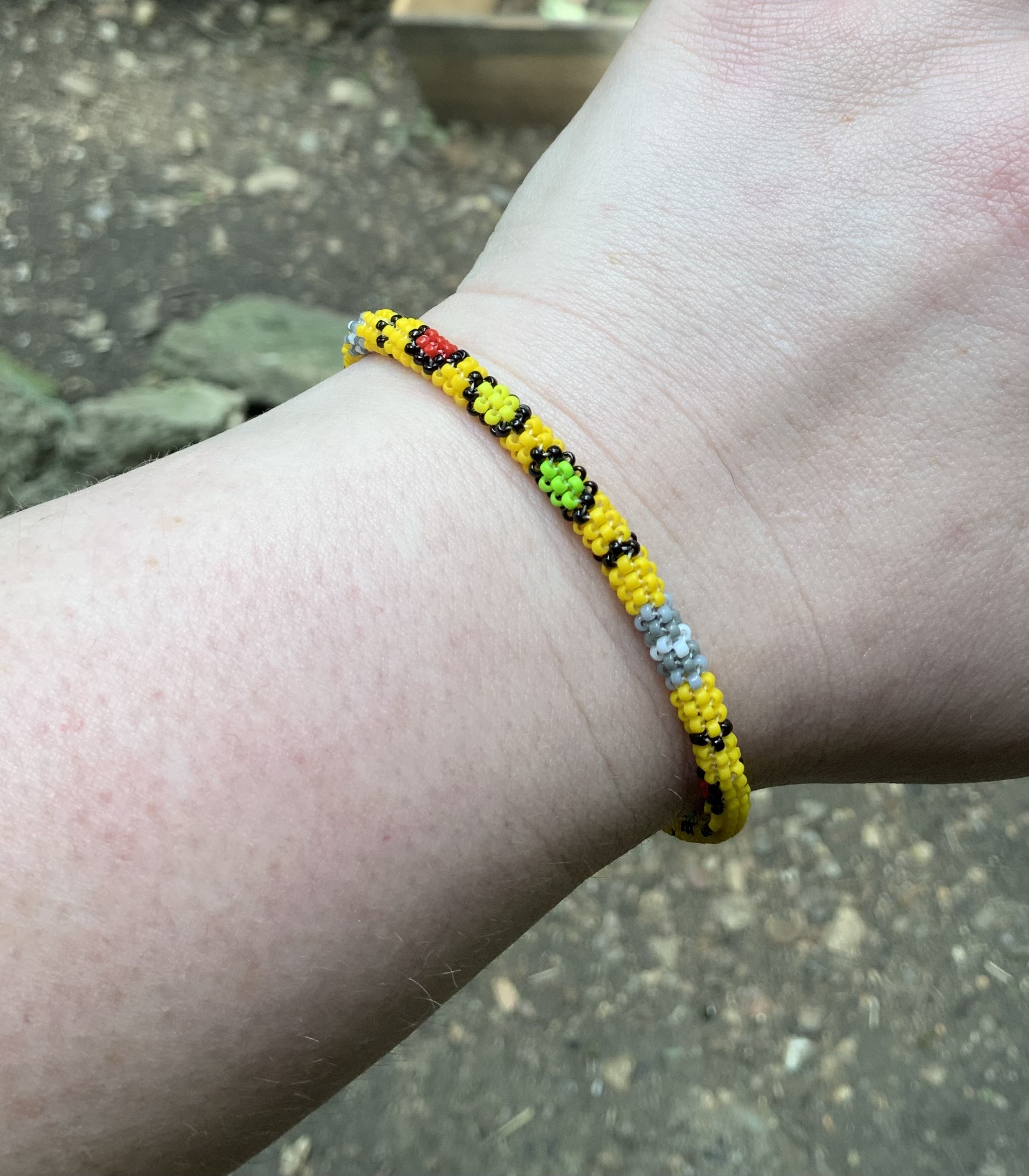 Traffic obsessed beaded bracelet
