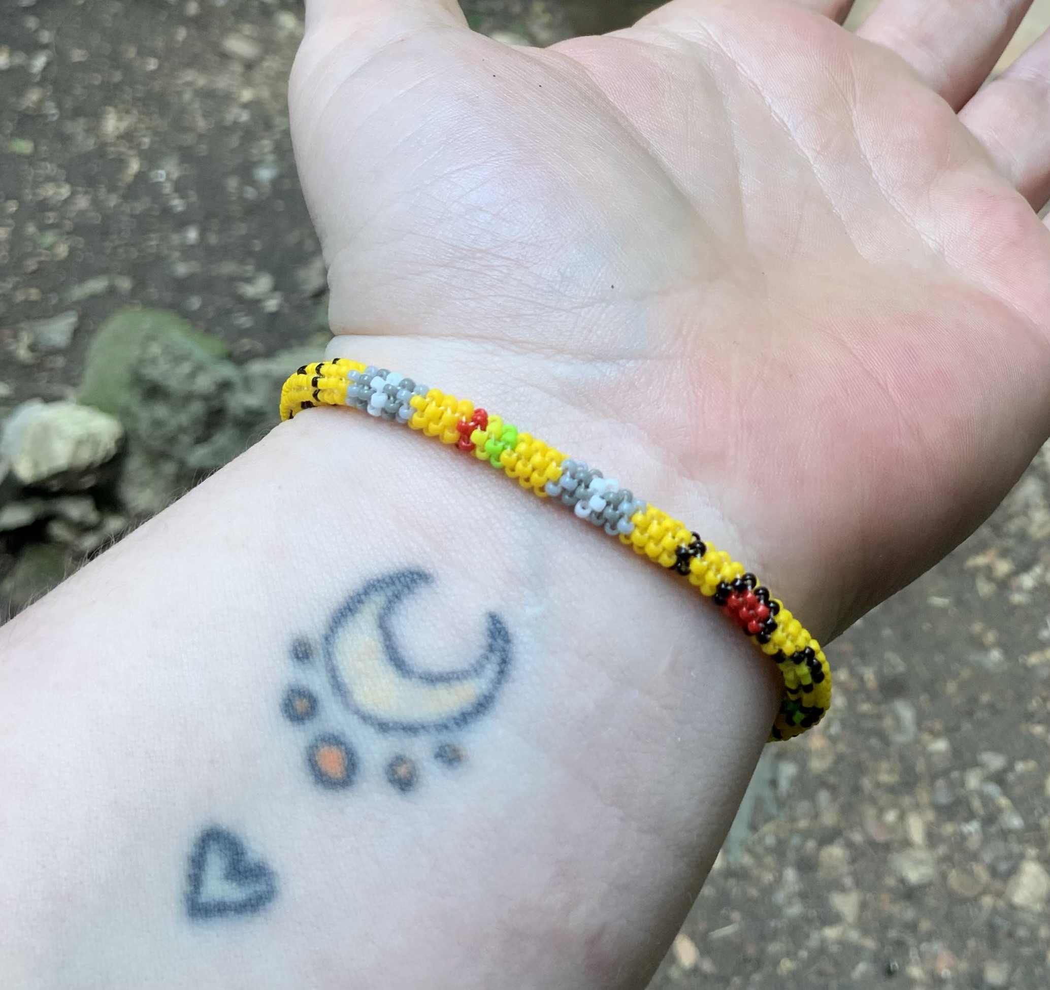 Traffic obsessed beaded bracelet