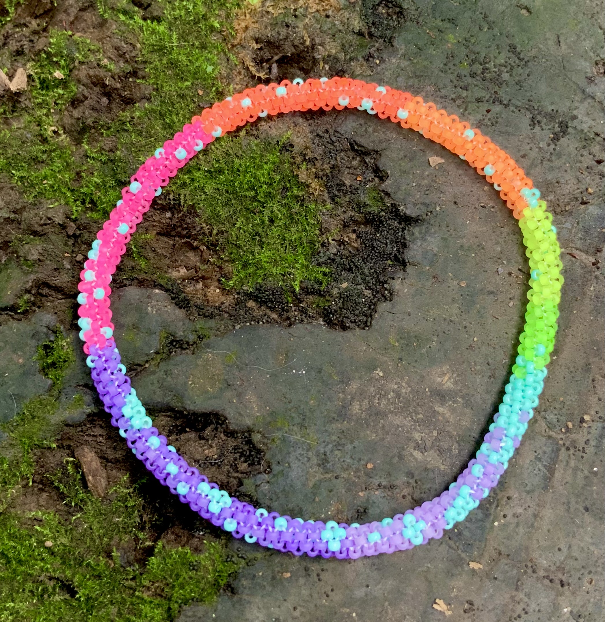 You can still see stars during the day beaded bracelet