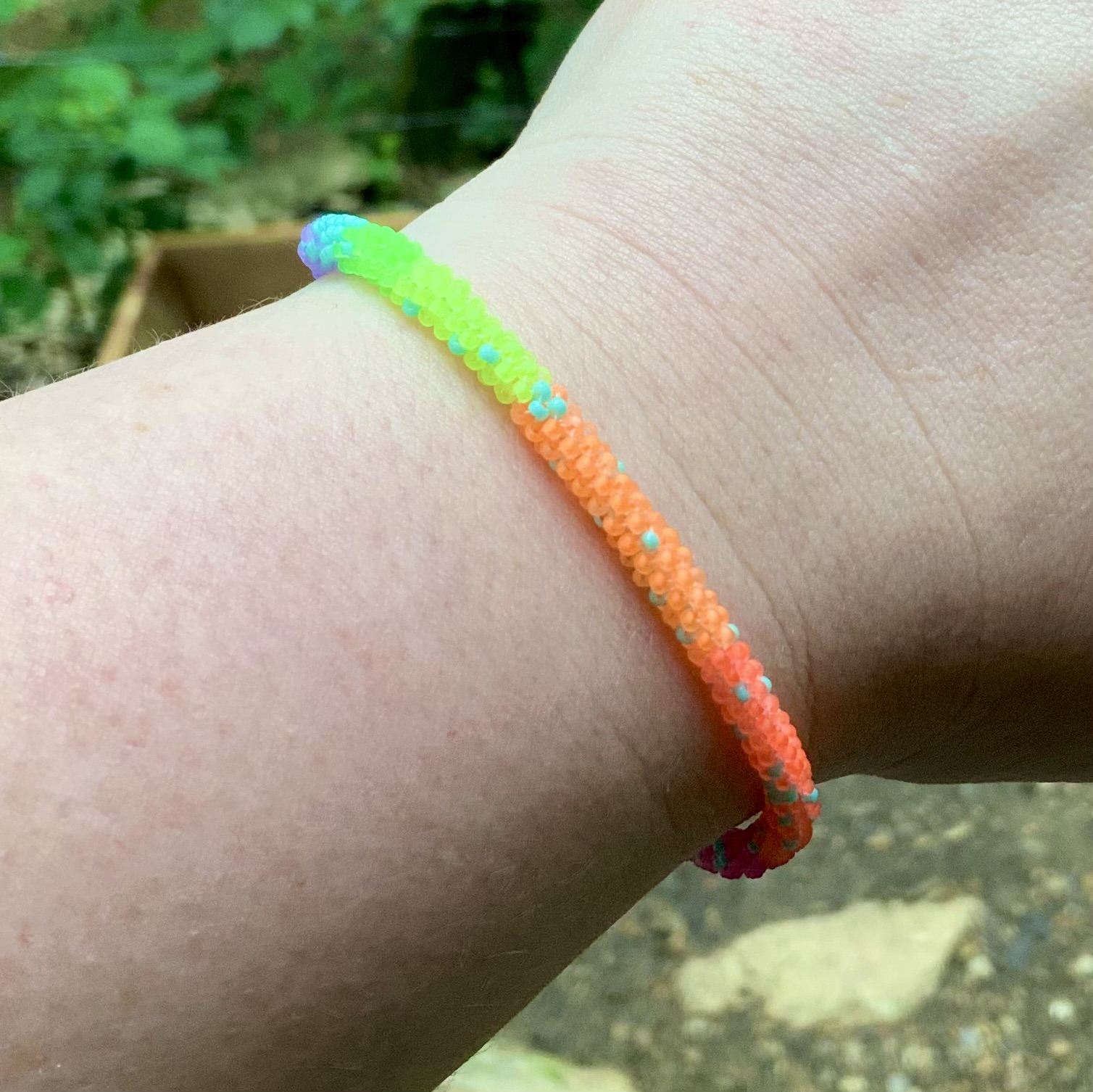 You can still see stars during the day beaded bracelet