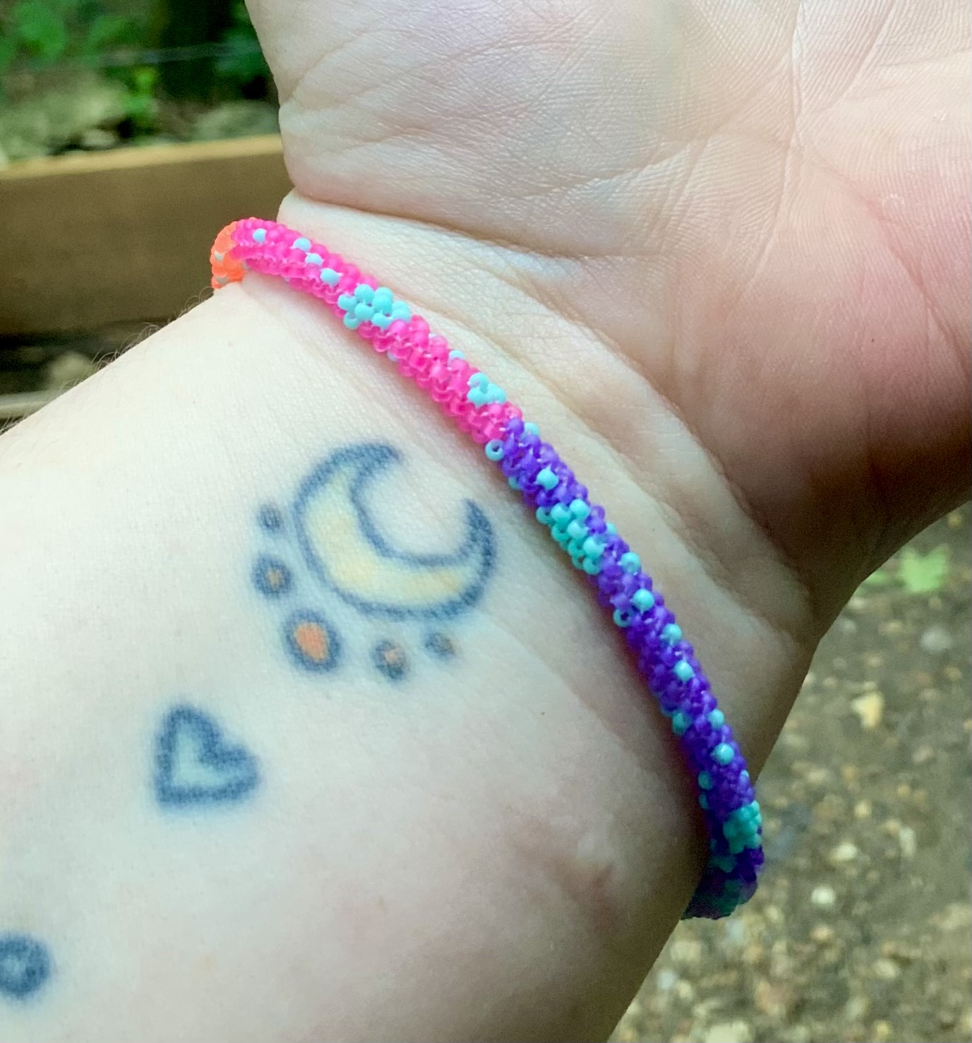 You can still see stars during the day beaded bracelet