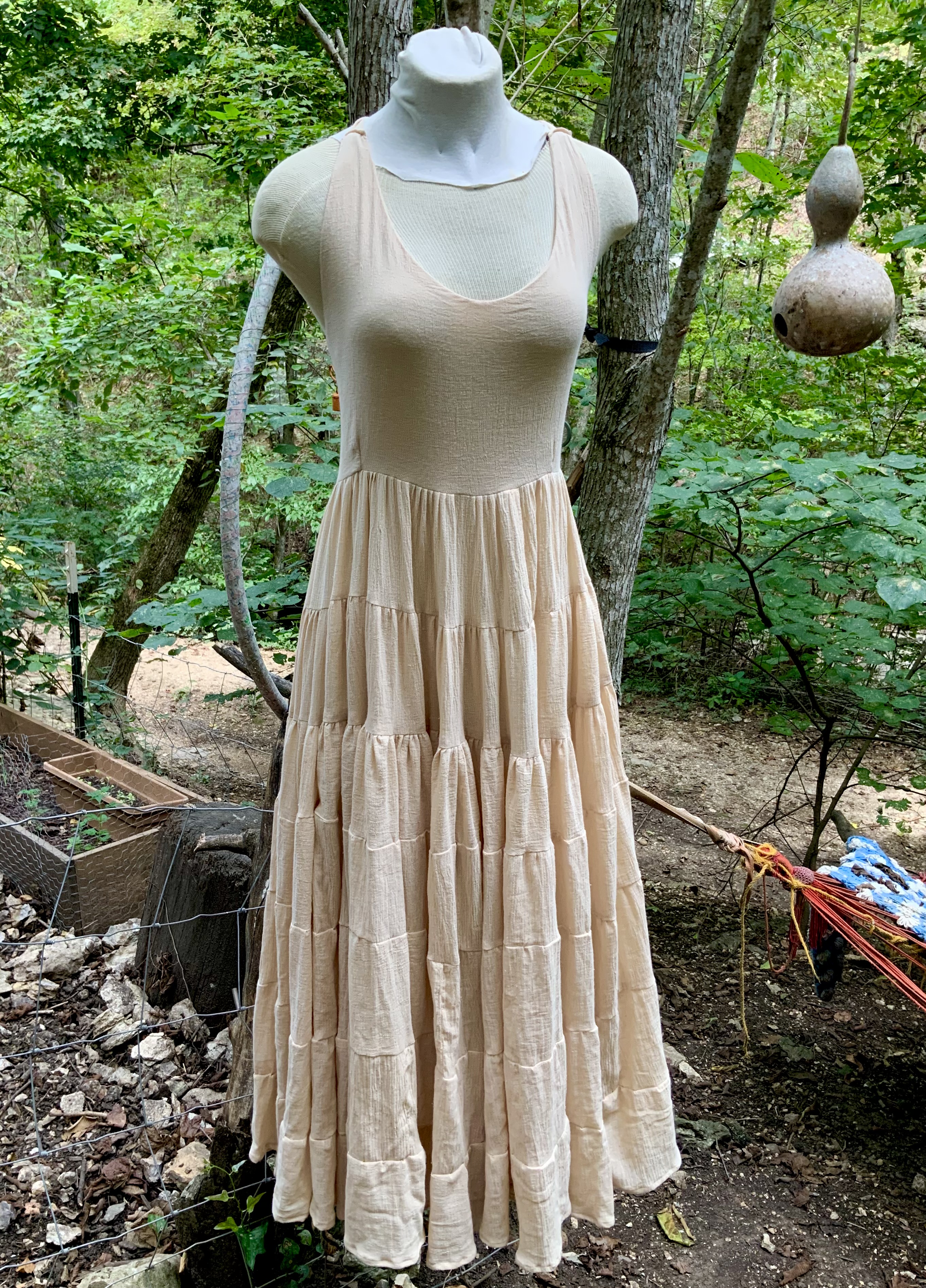 Custom full length corset back dress 