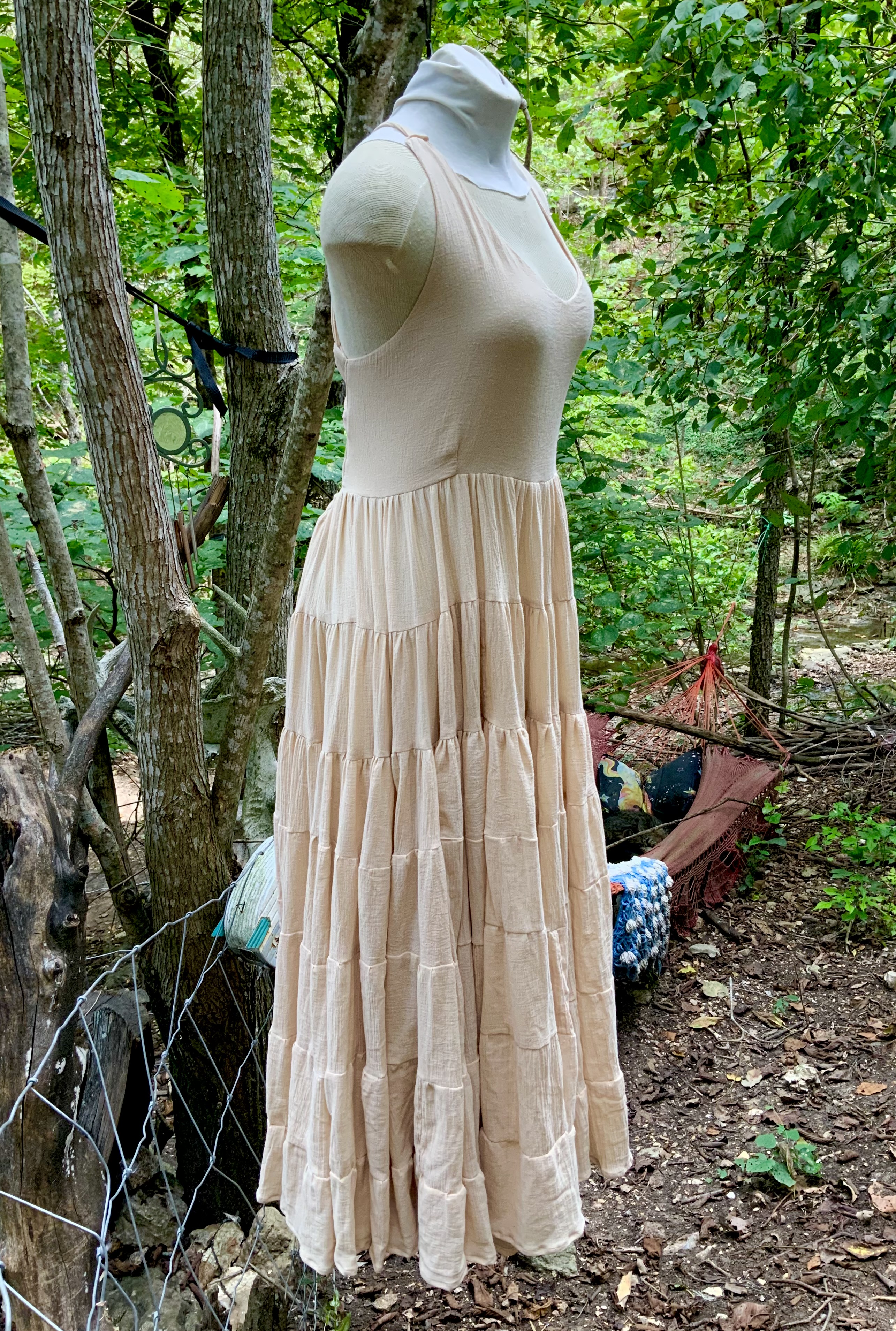 Custom full length corset back dress 