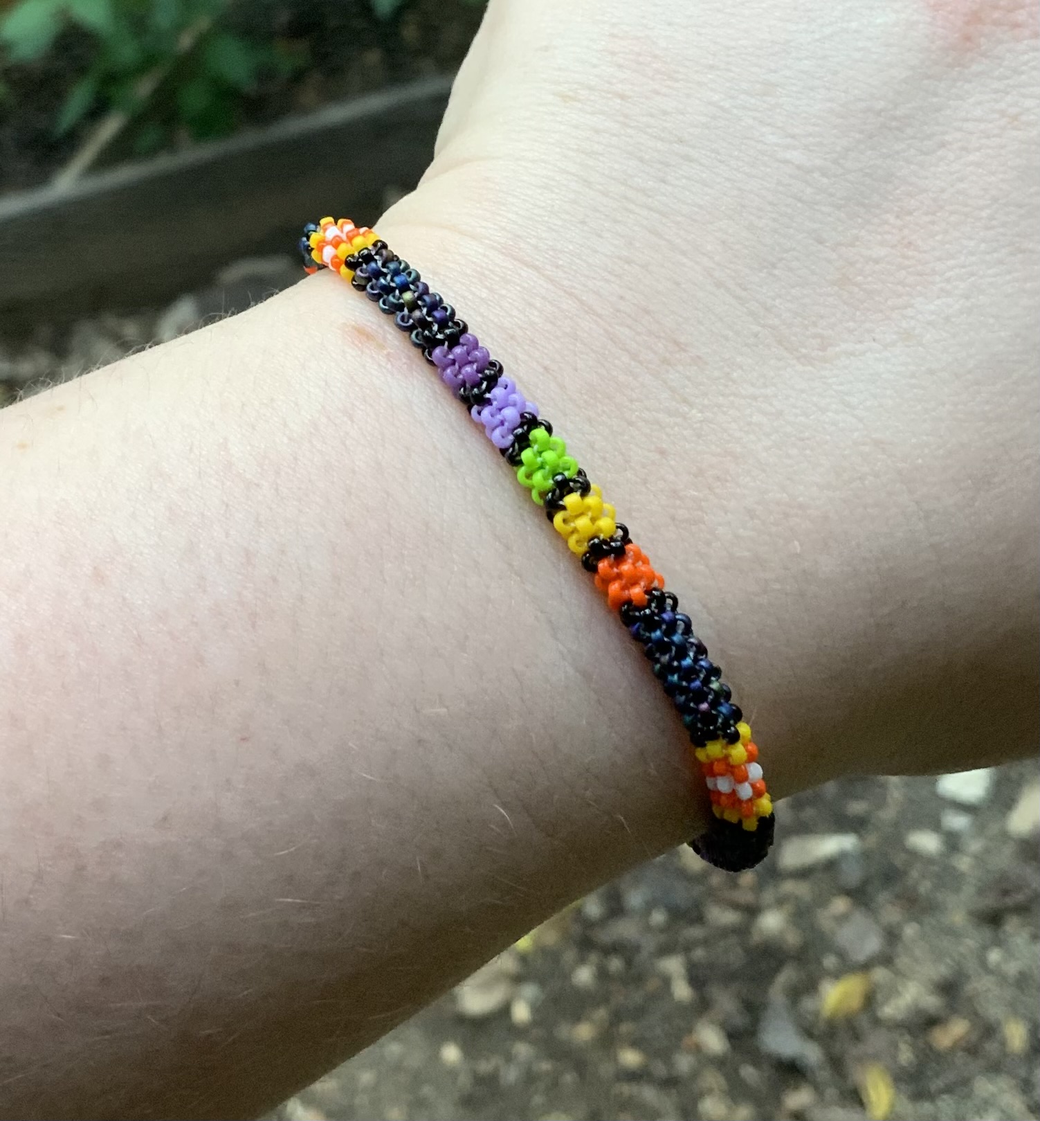 Halloween gummies beaded bracelet