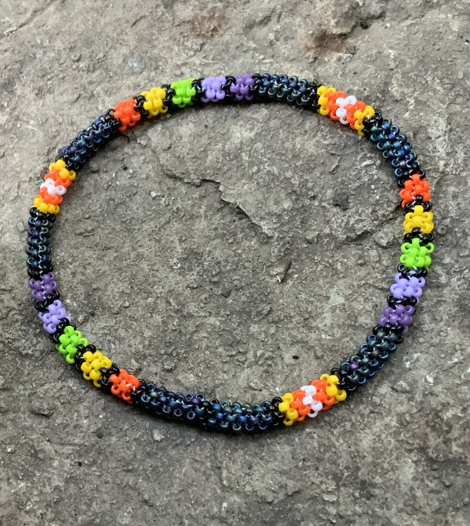 Halloween gummies beaded bracelet