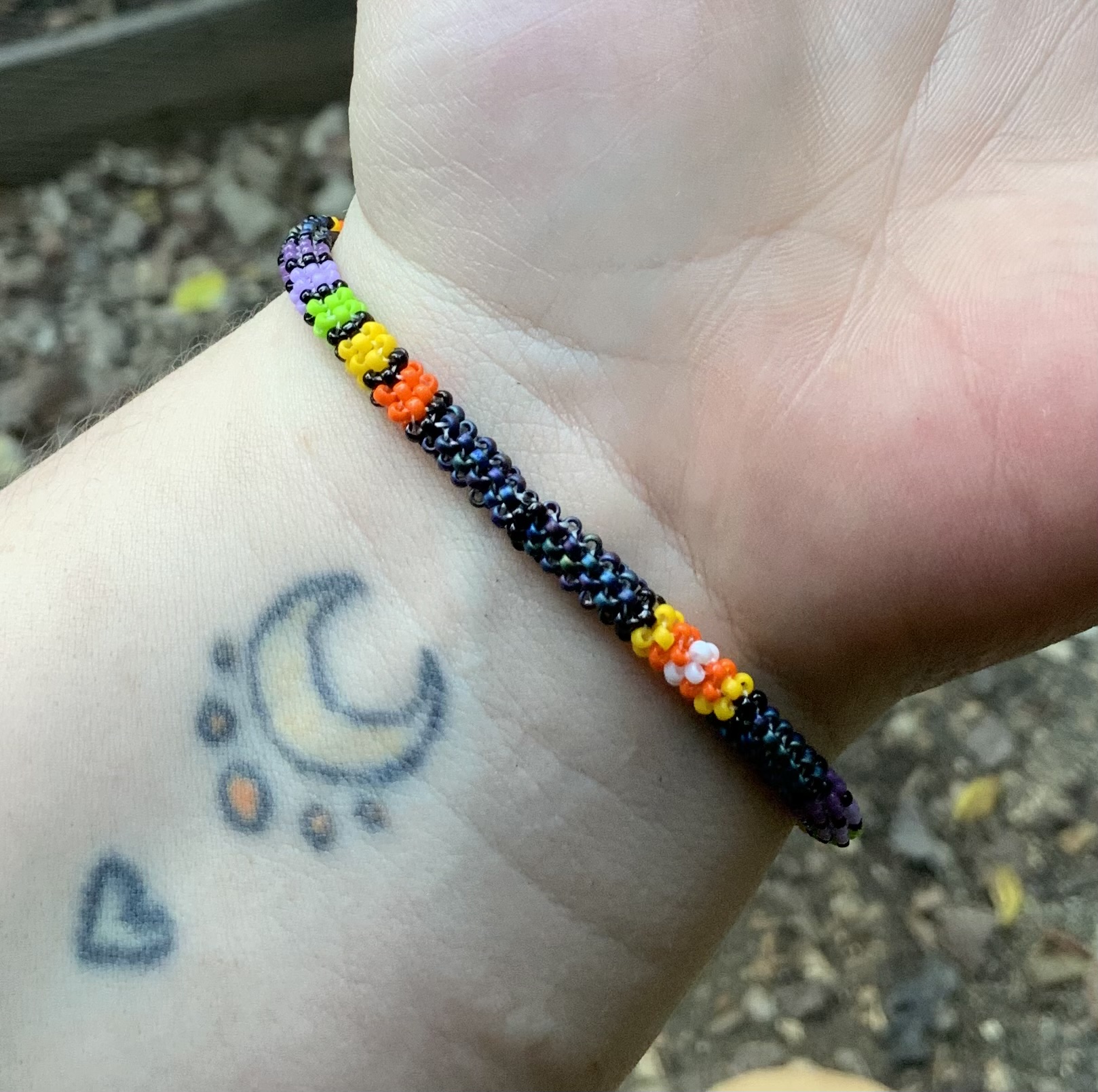 Halloween gummies beaded bracelet