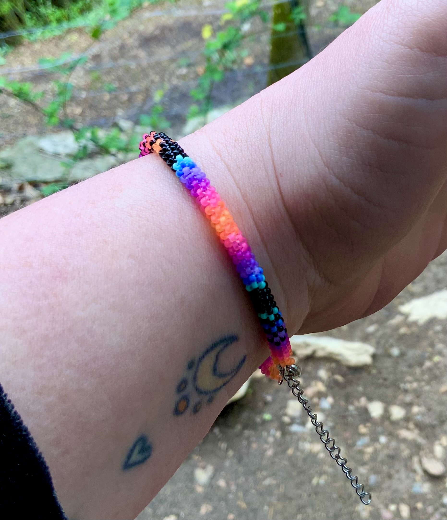 Vaporwave beaded bracelet 