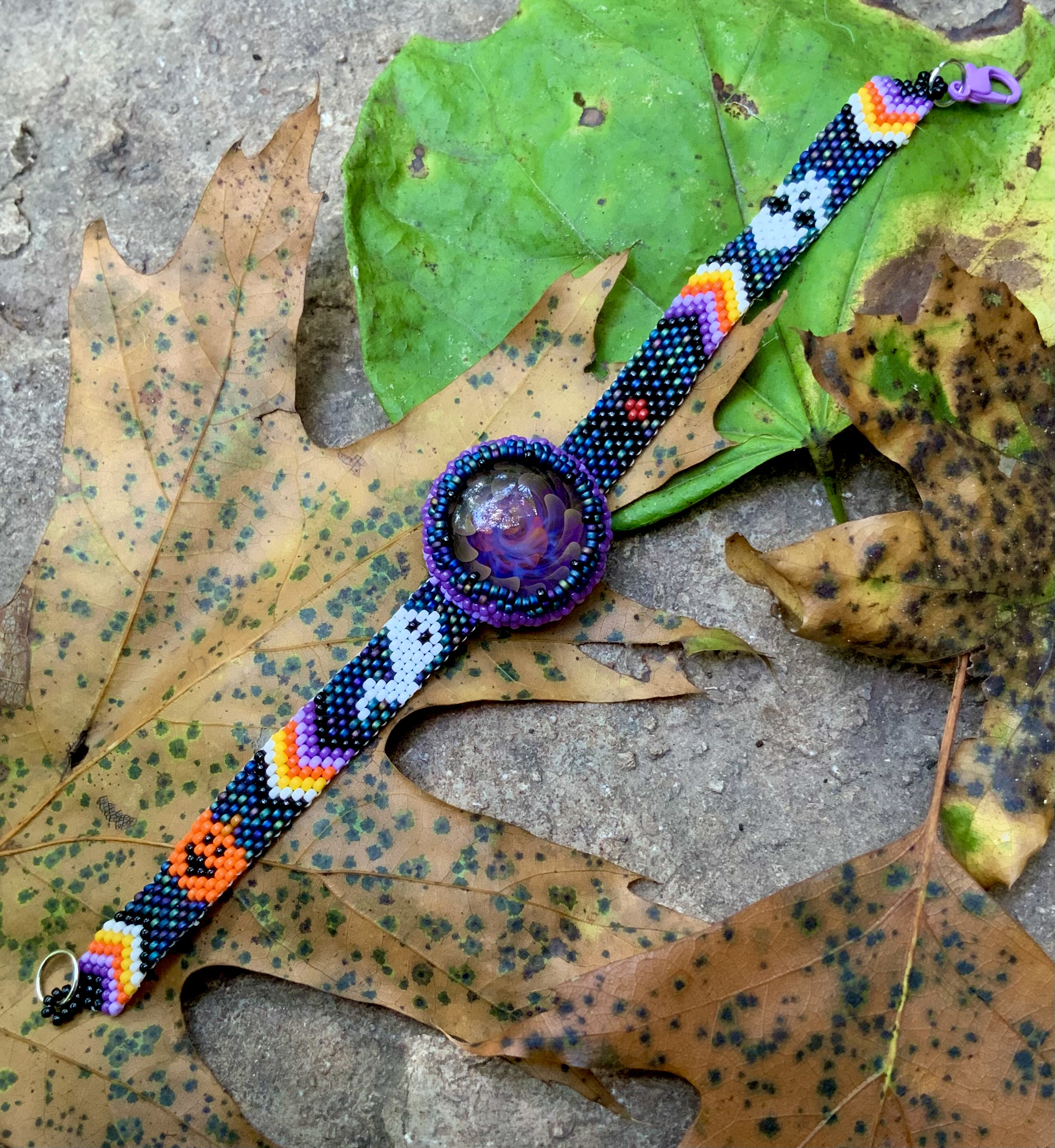 Halloween party monster beaded bracelet