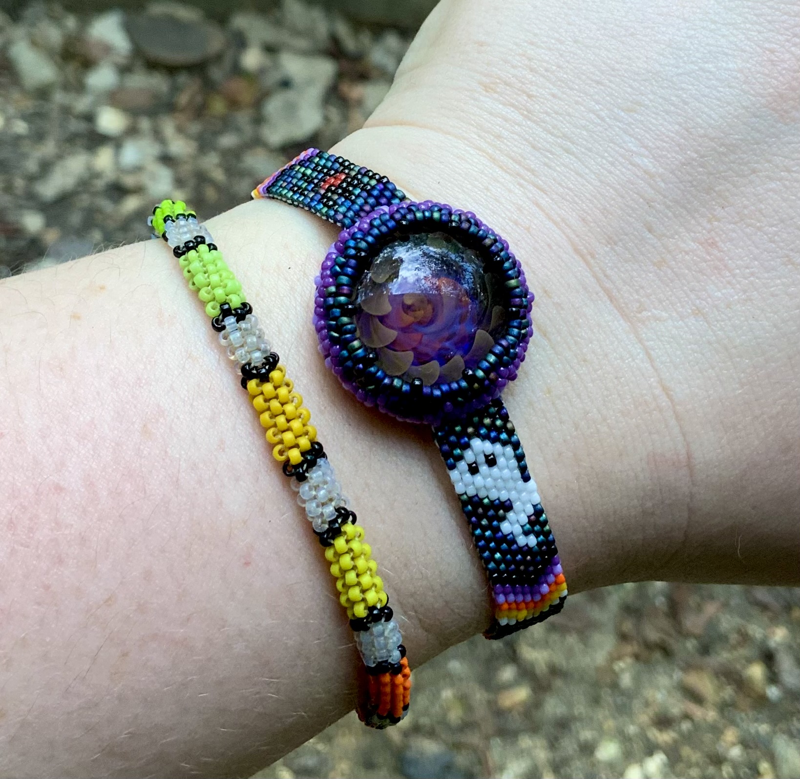 Halloween party monster beaded bracelet