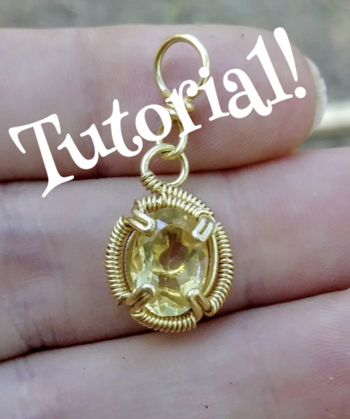 Wire wrapped prong setting tutorial 