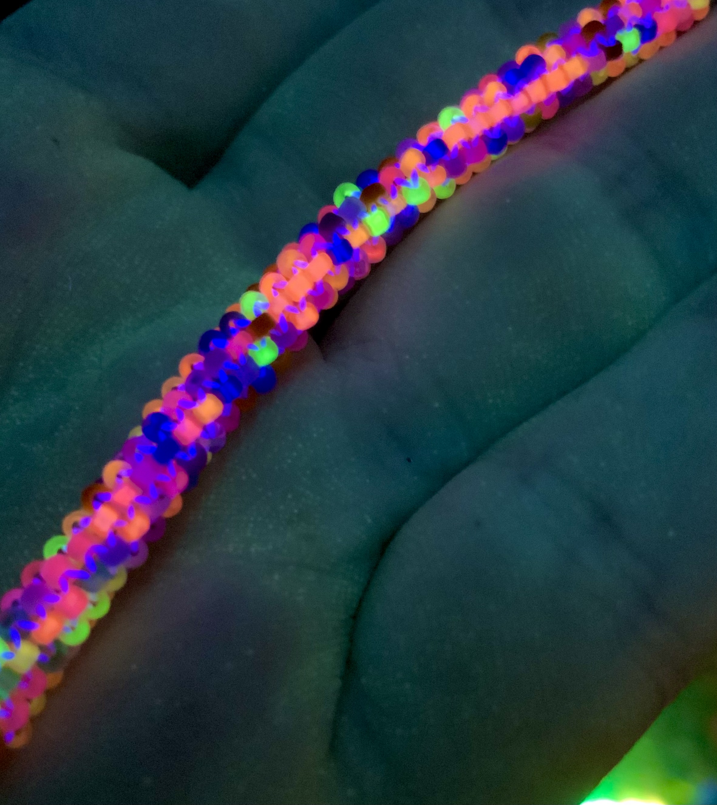 Unicorn vomit bead soup gourd stitched bracelet 