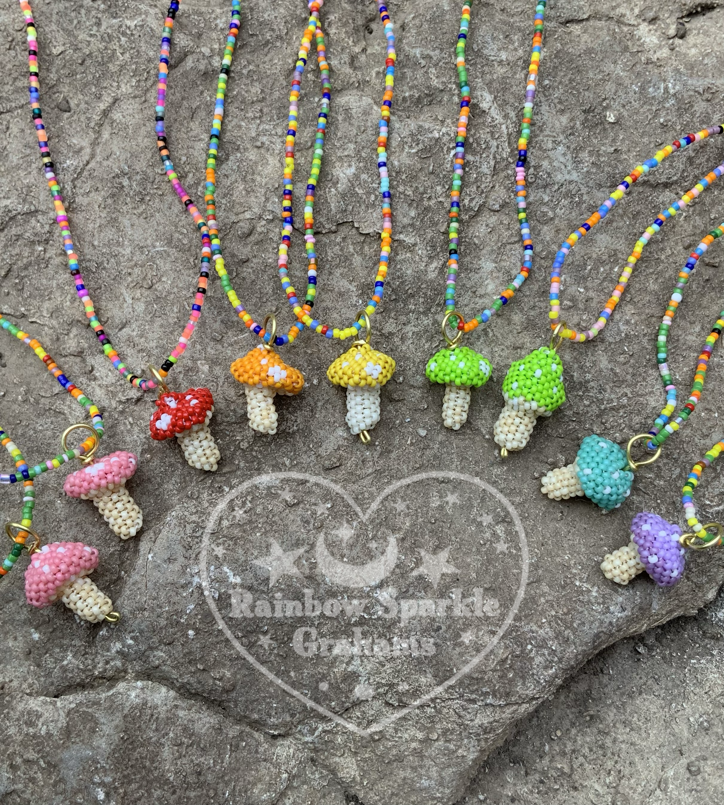 Beaded mushroom tutorial