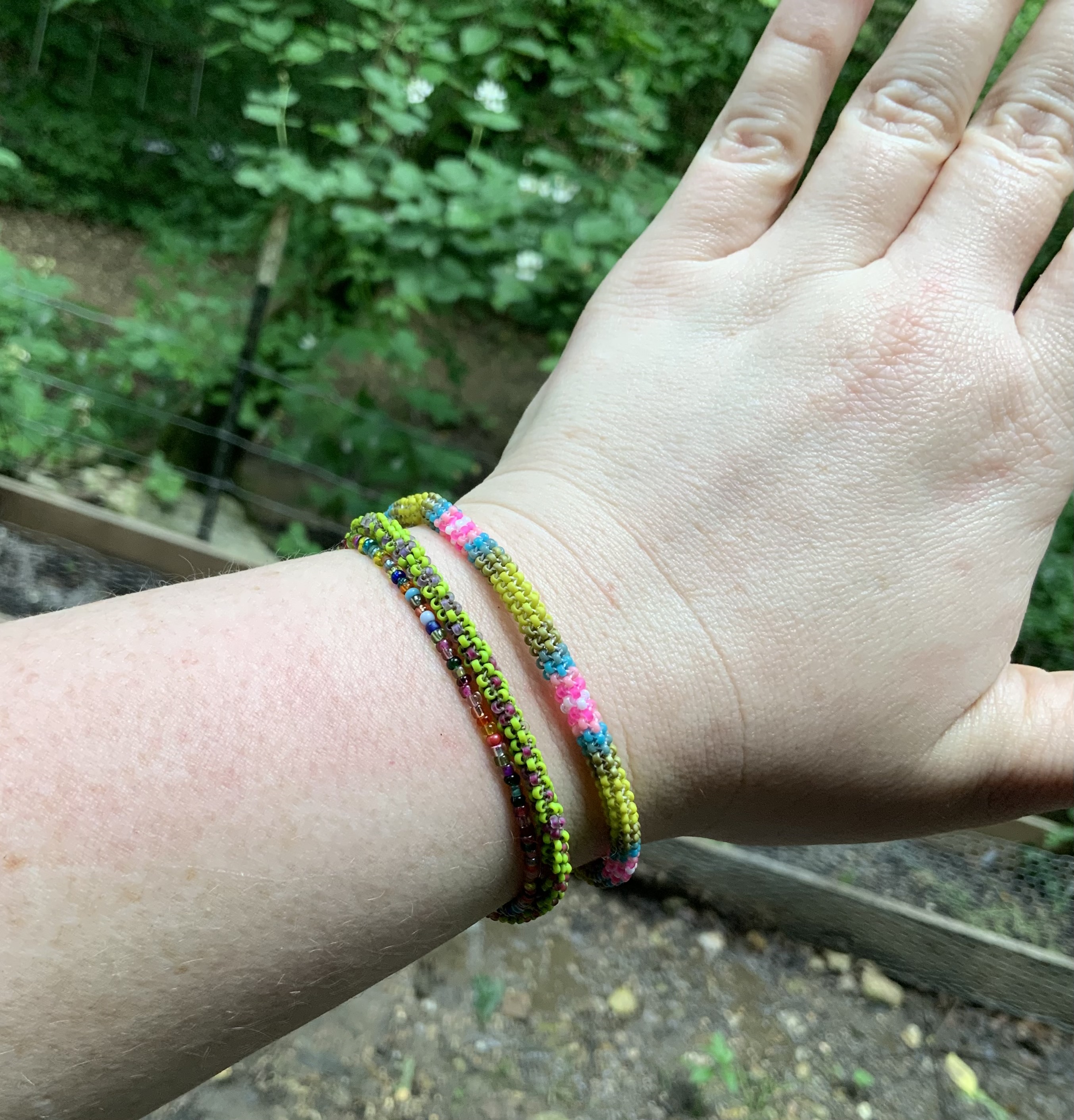 Poodle gourd stitched bracelet 