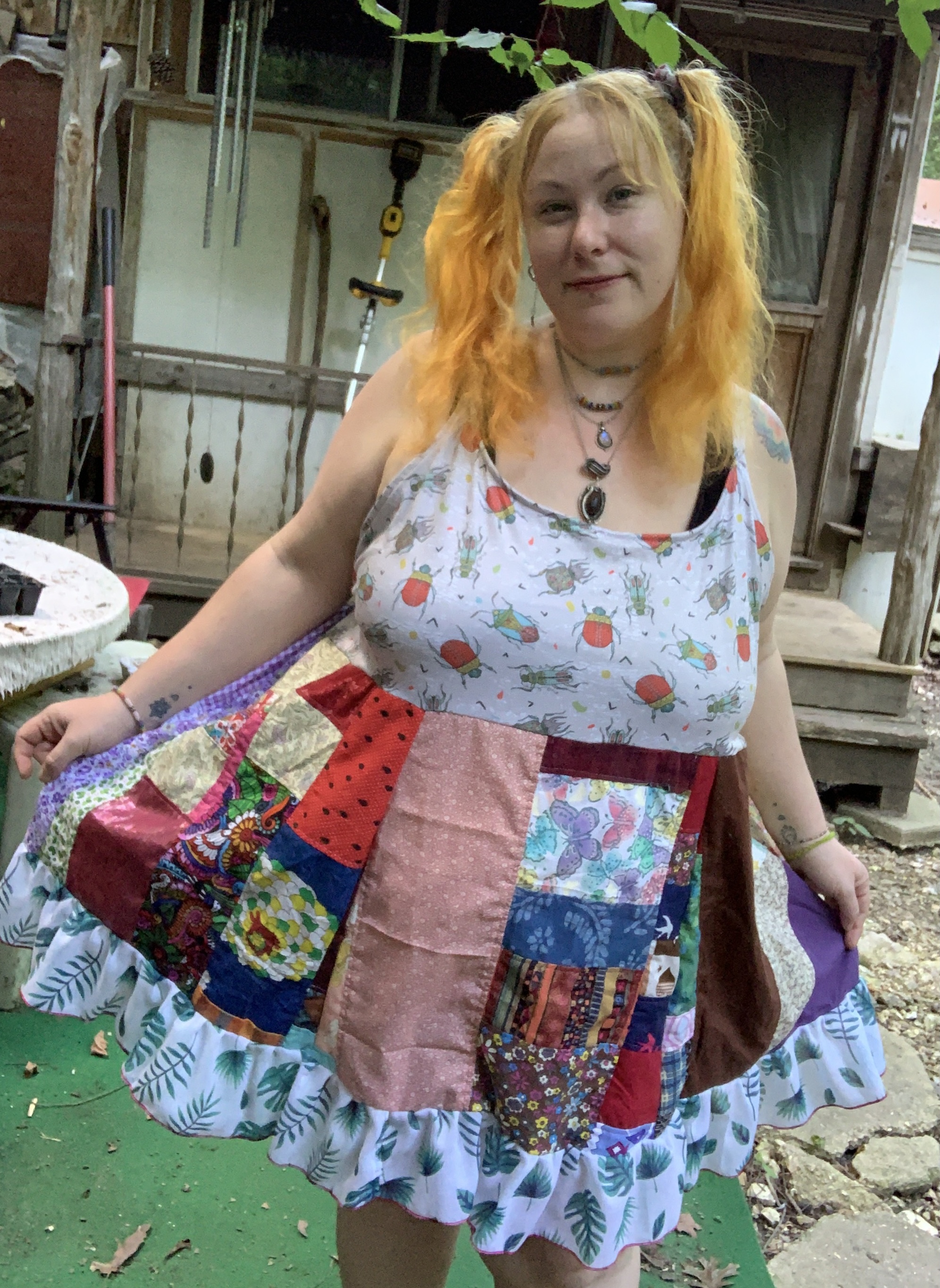 Bugs patchwork dress