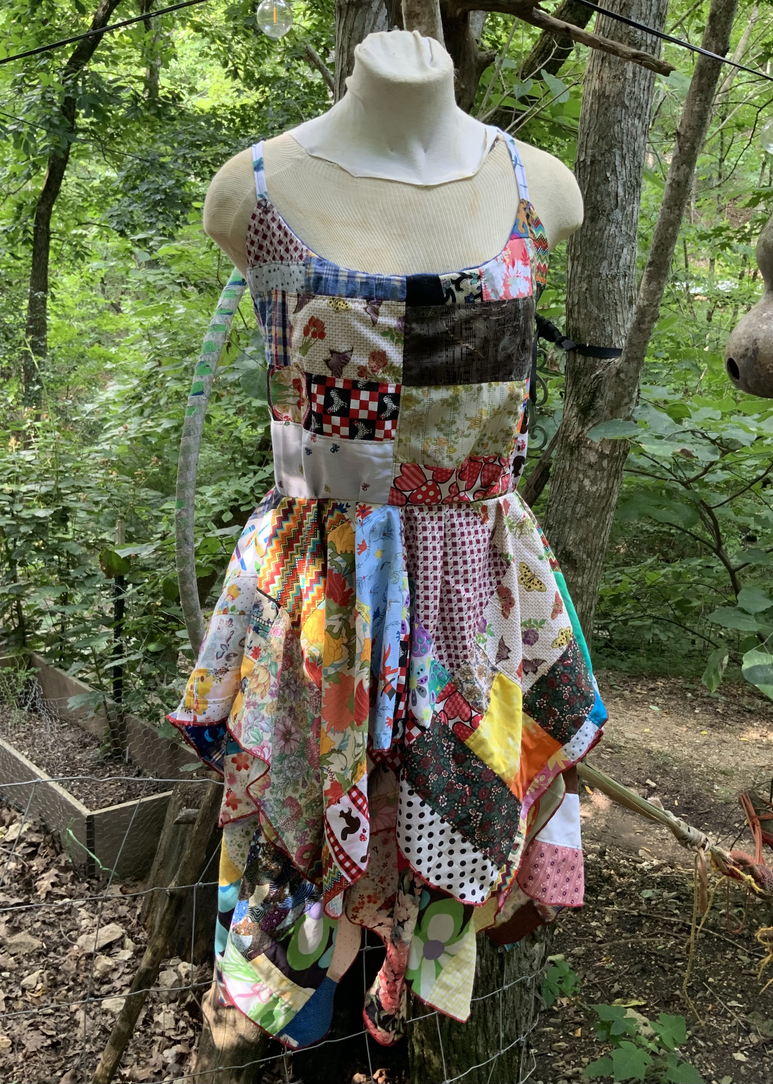 Super floofy patchwork fairy top and skirt set