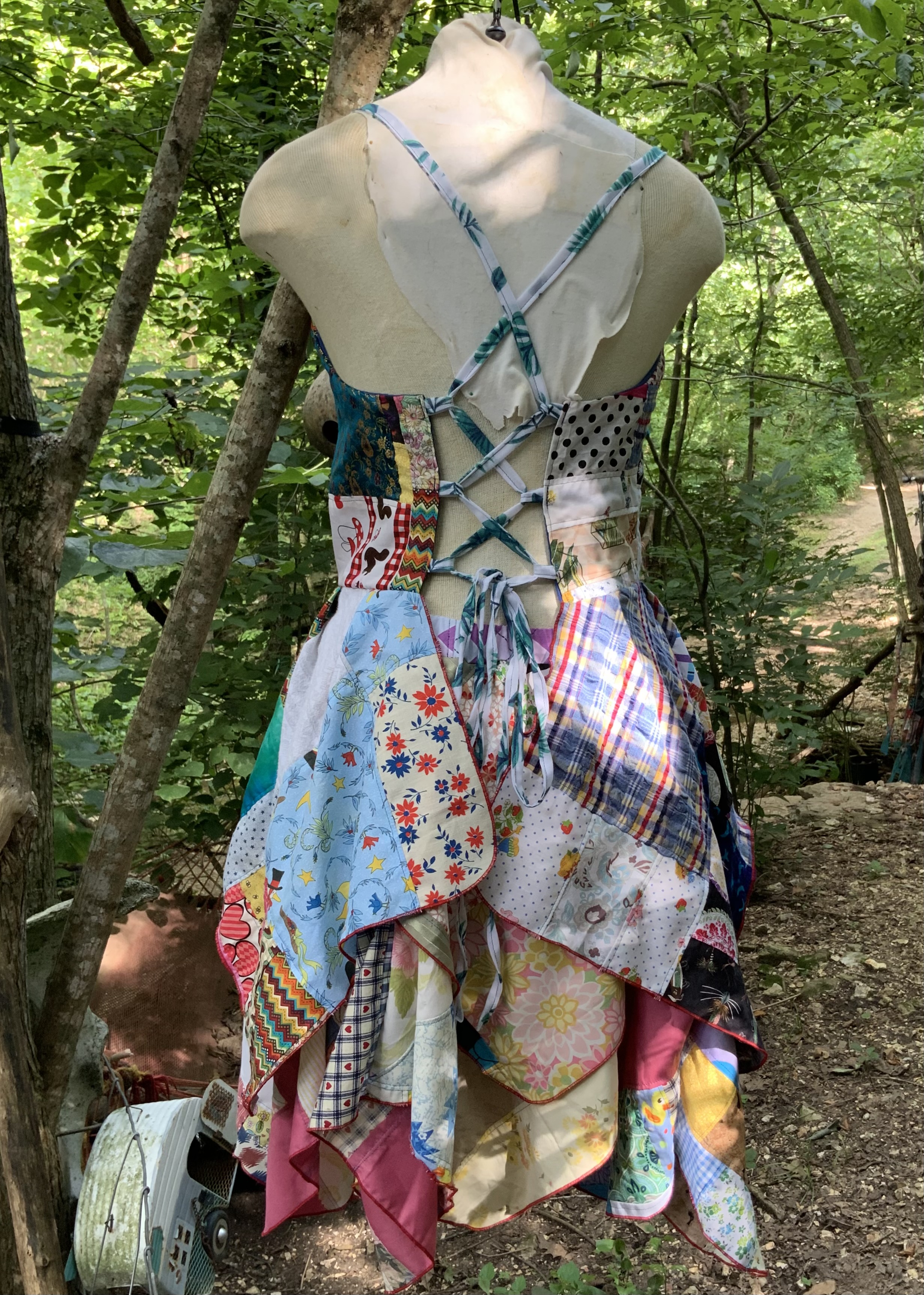Super floofy patchwork fairy top and skirt set