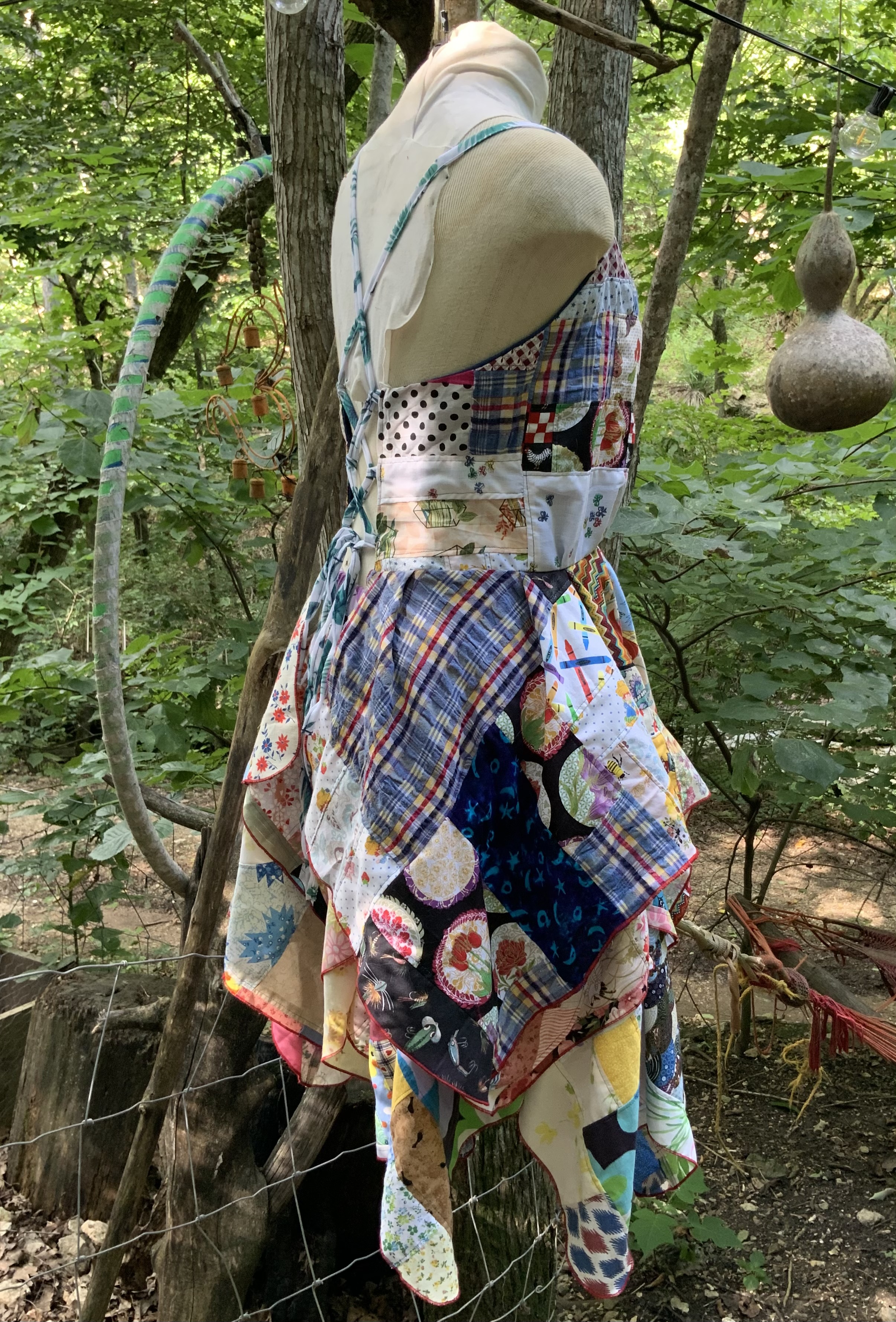 Super floofy patchwork fairy top and skirt set