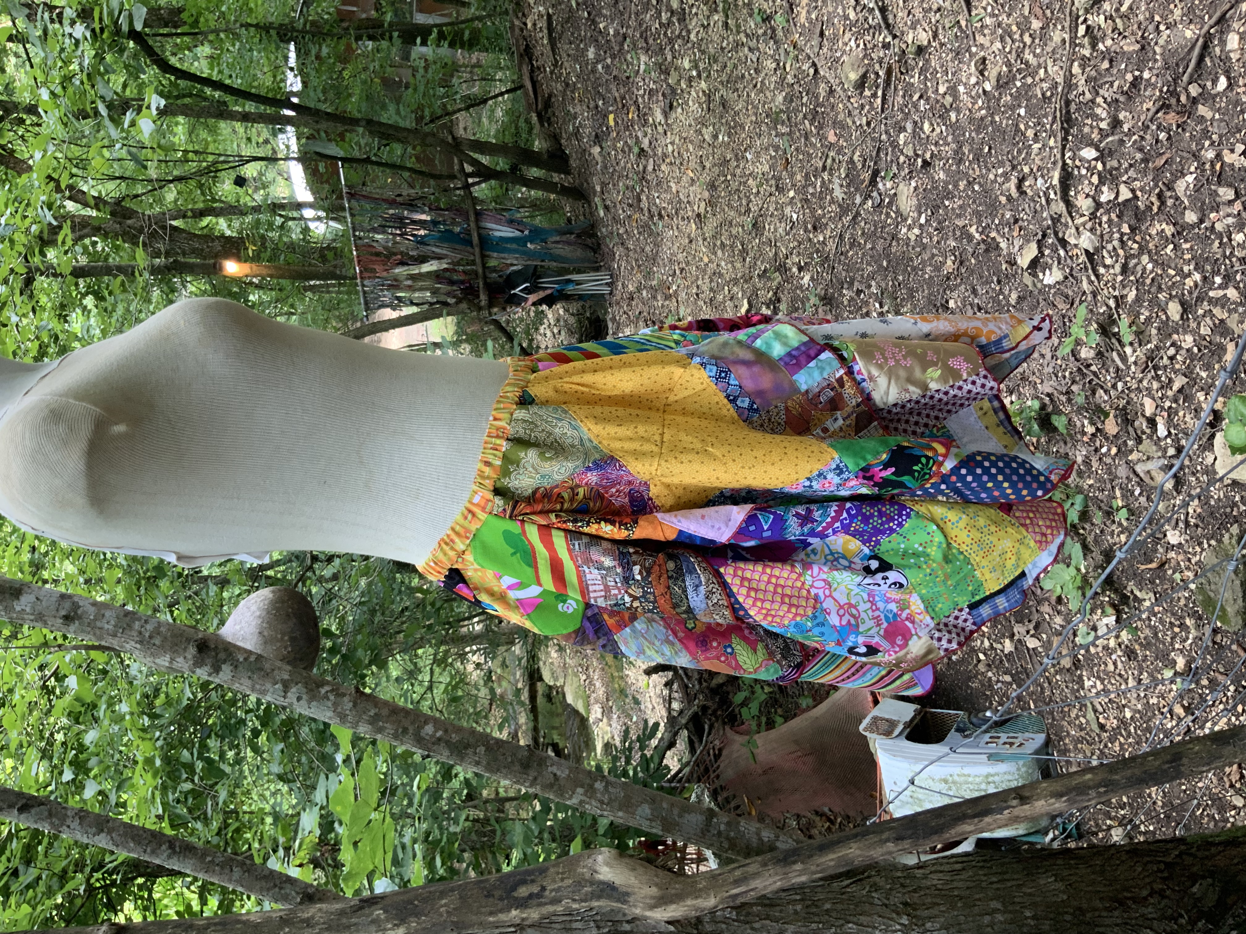 Super colorful patchwork fairy skirt 