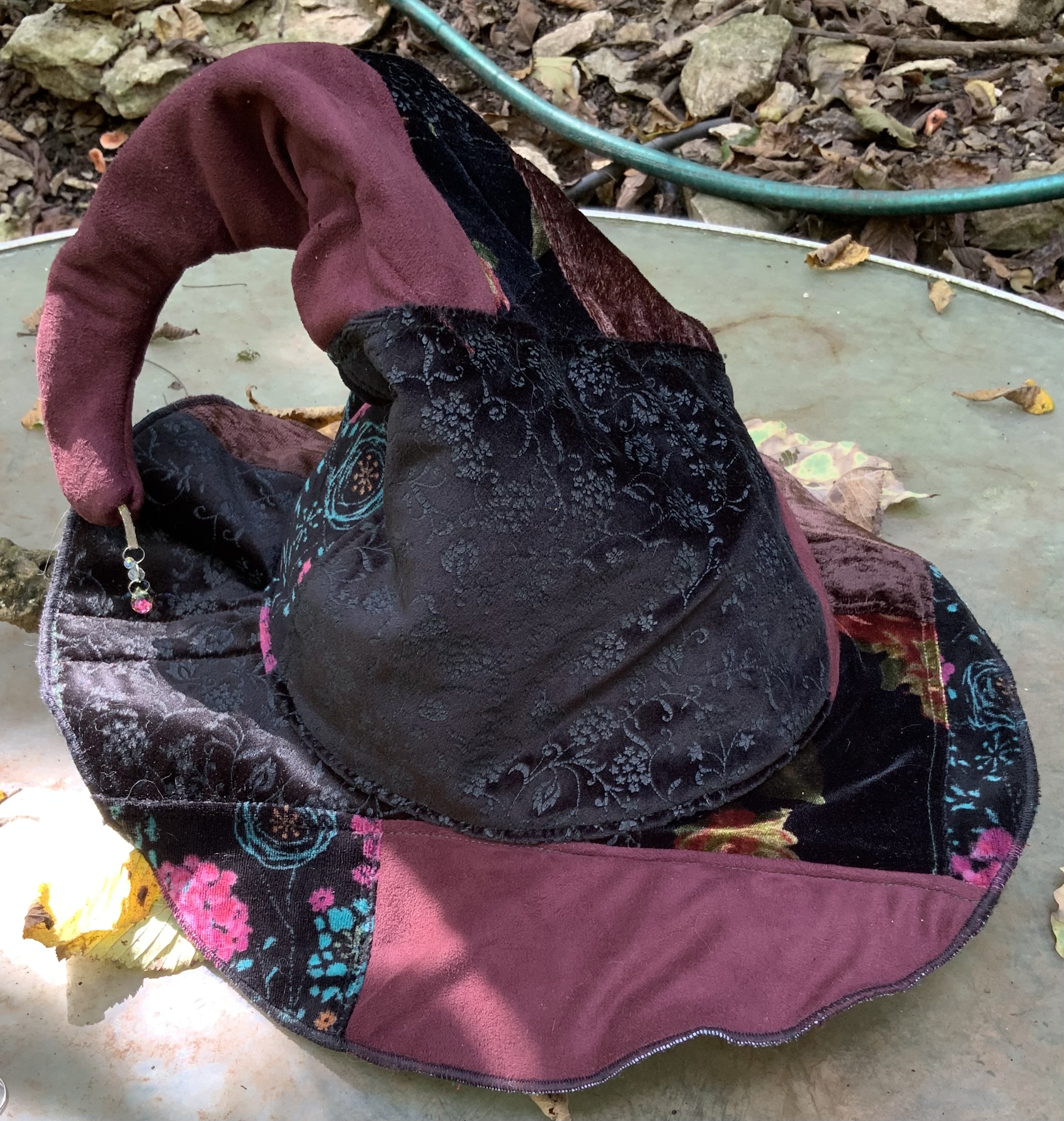 Handmade patchwork steeple hat