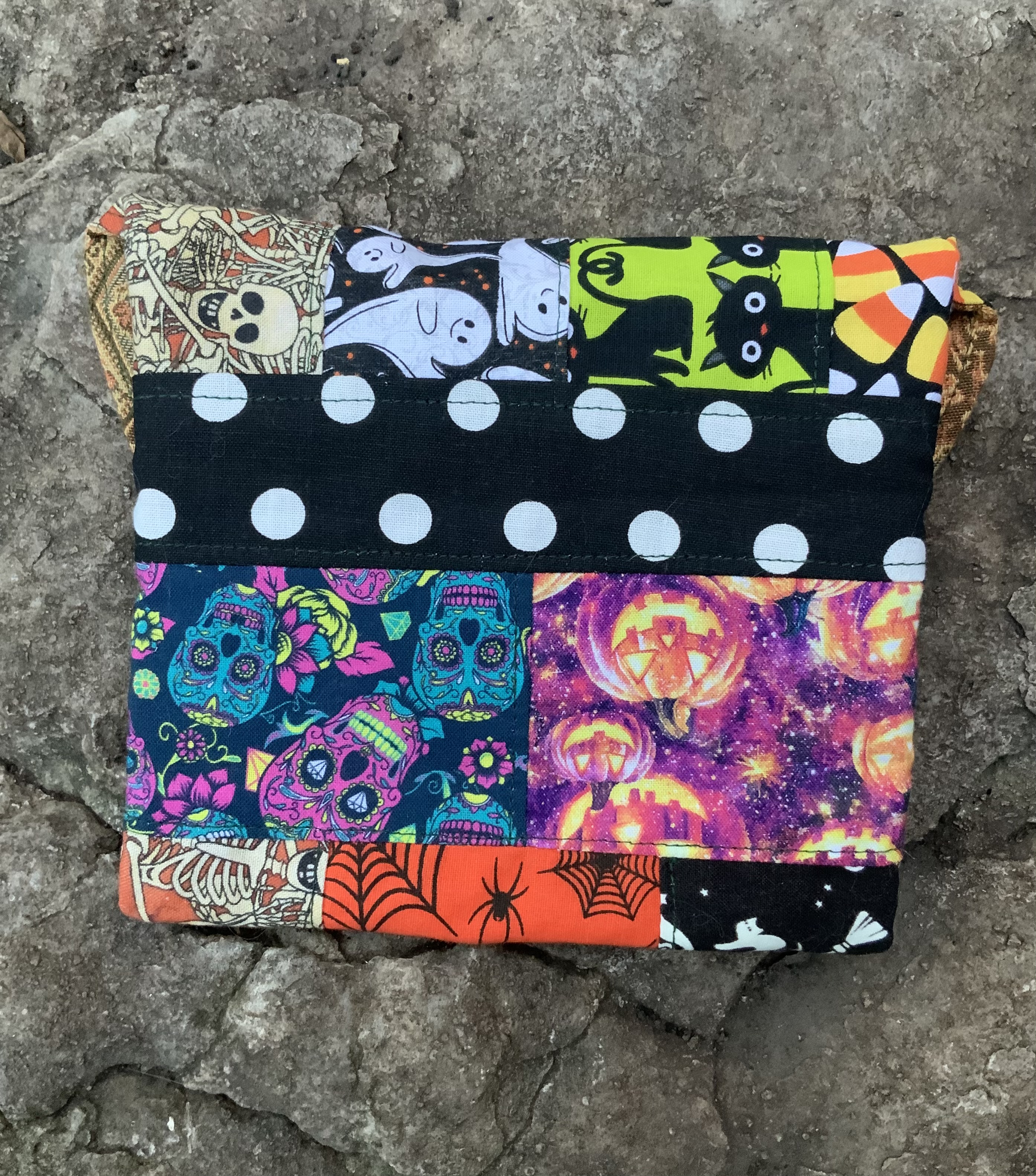 Patchwork Halloween clutch bag 2 