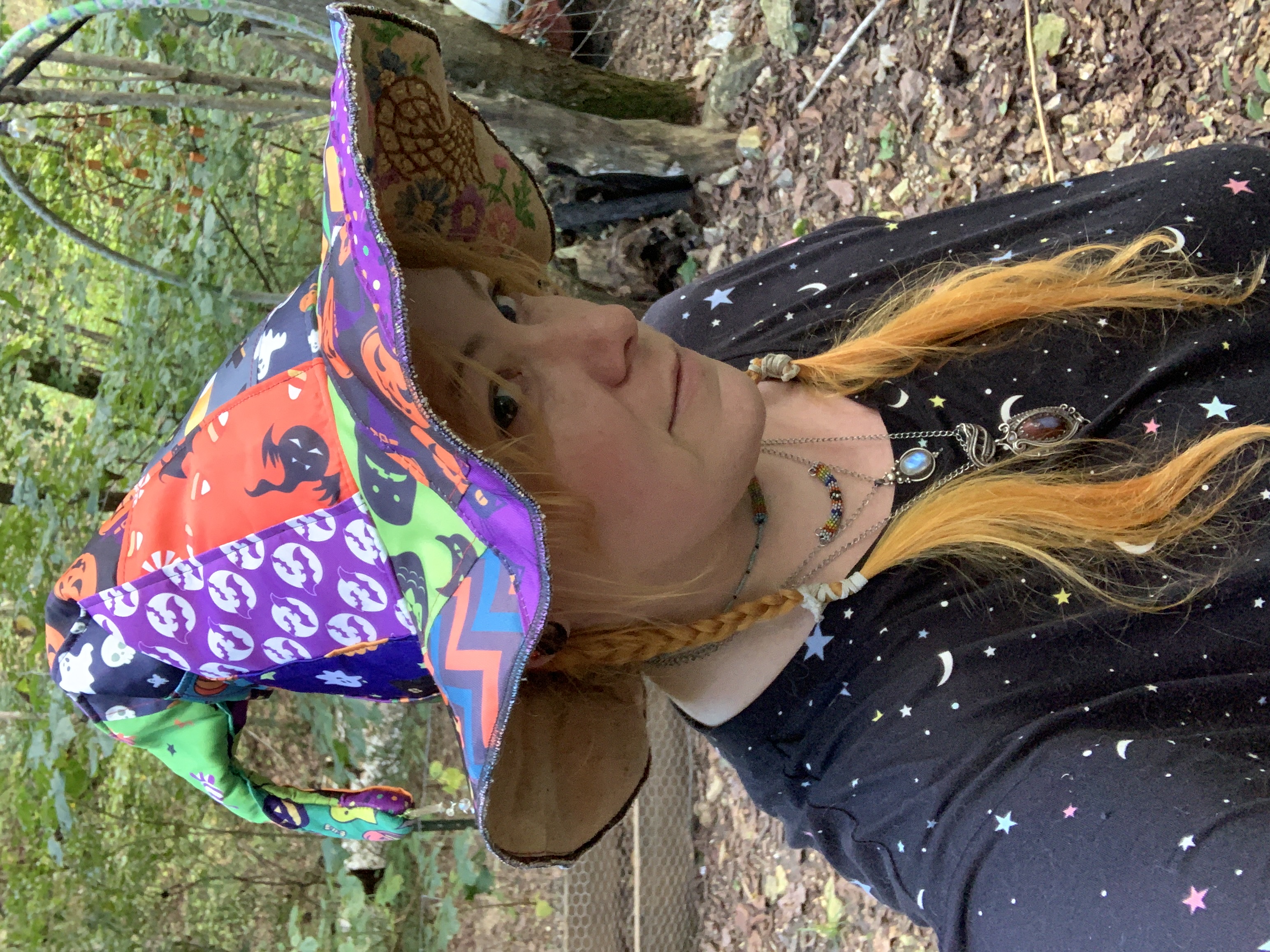 Handmade patchwork steeple hat