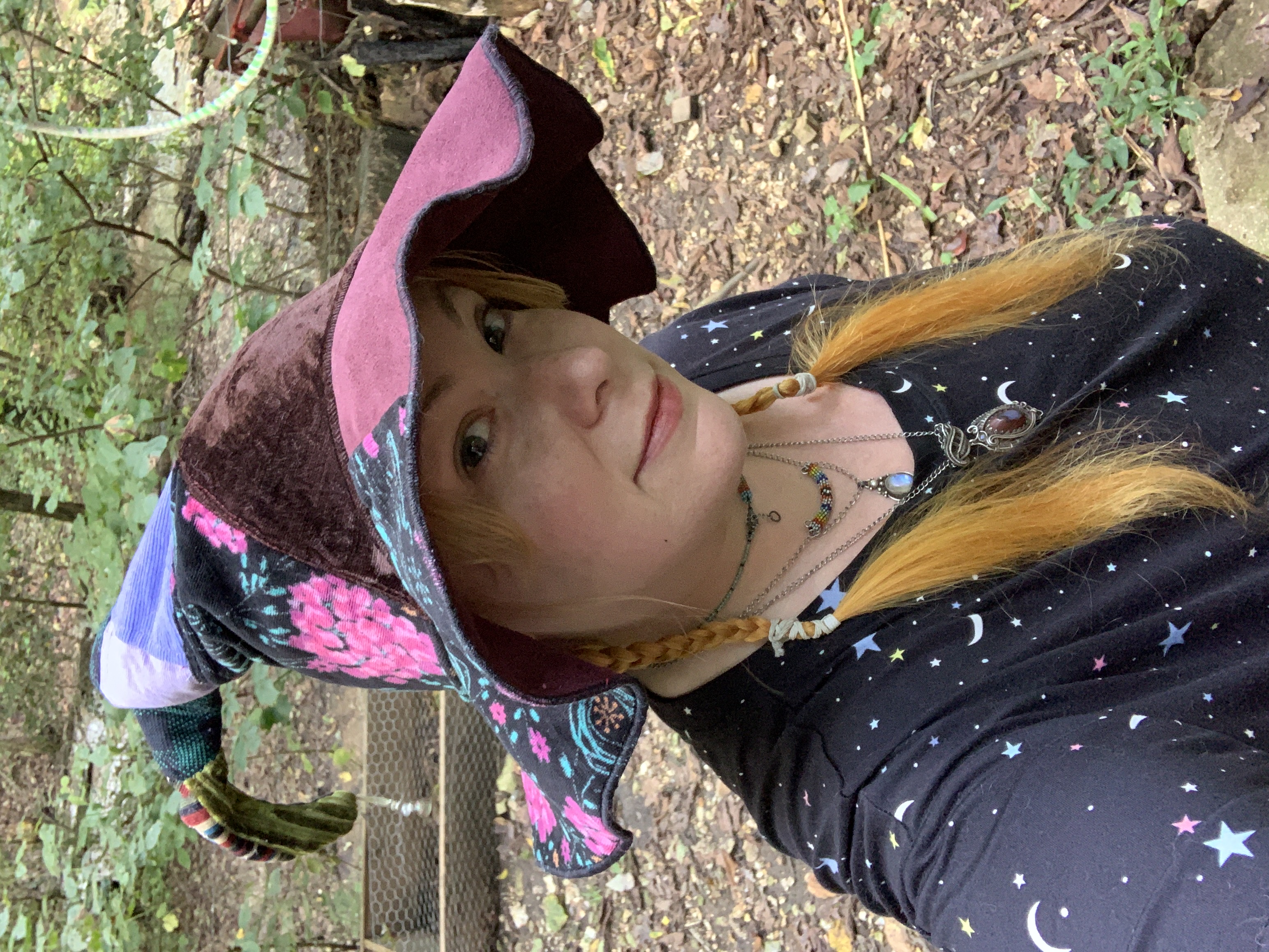 Handmade patchwork steeple hat