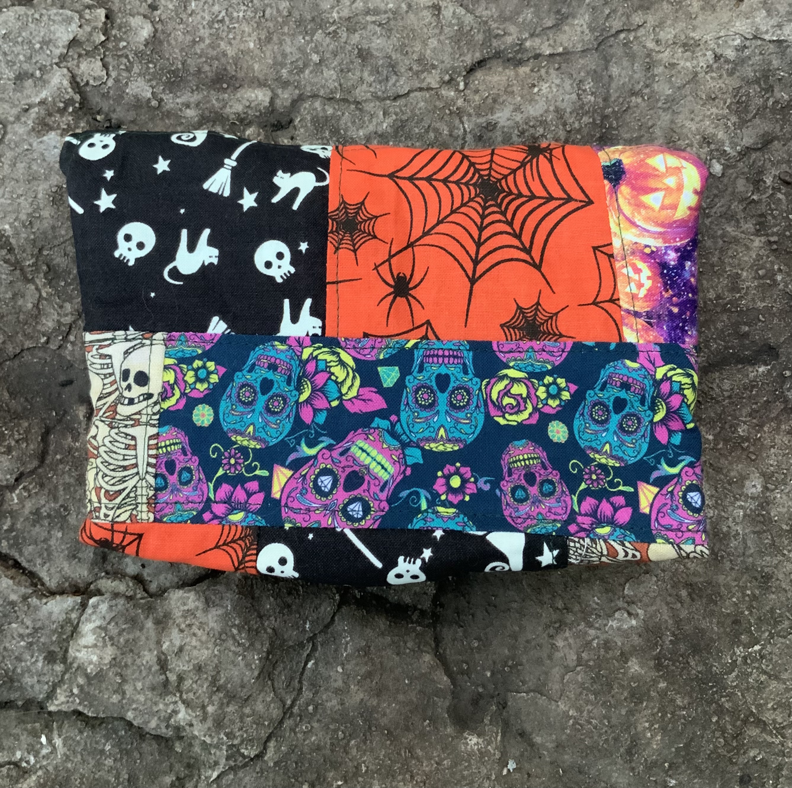 Patchwork Halloween clutch bag 3