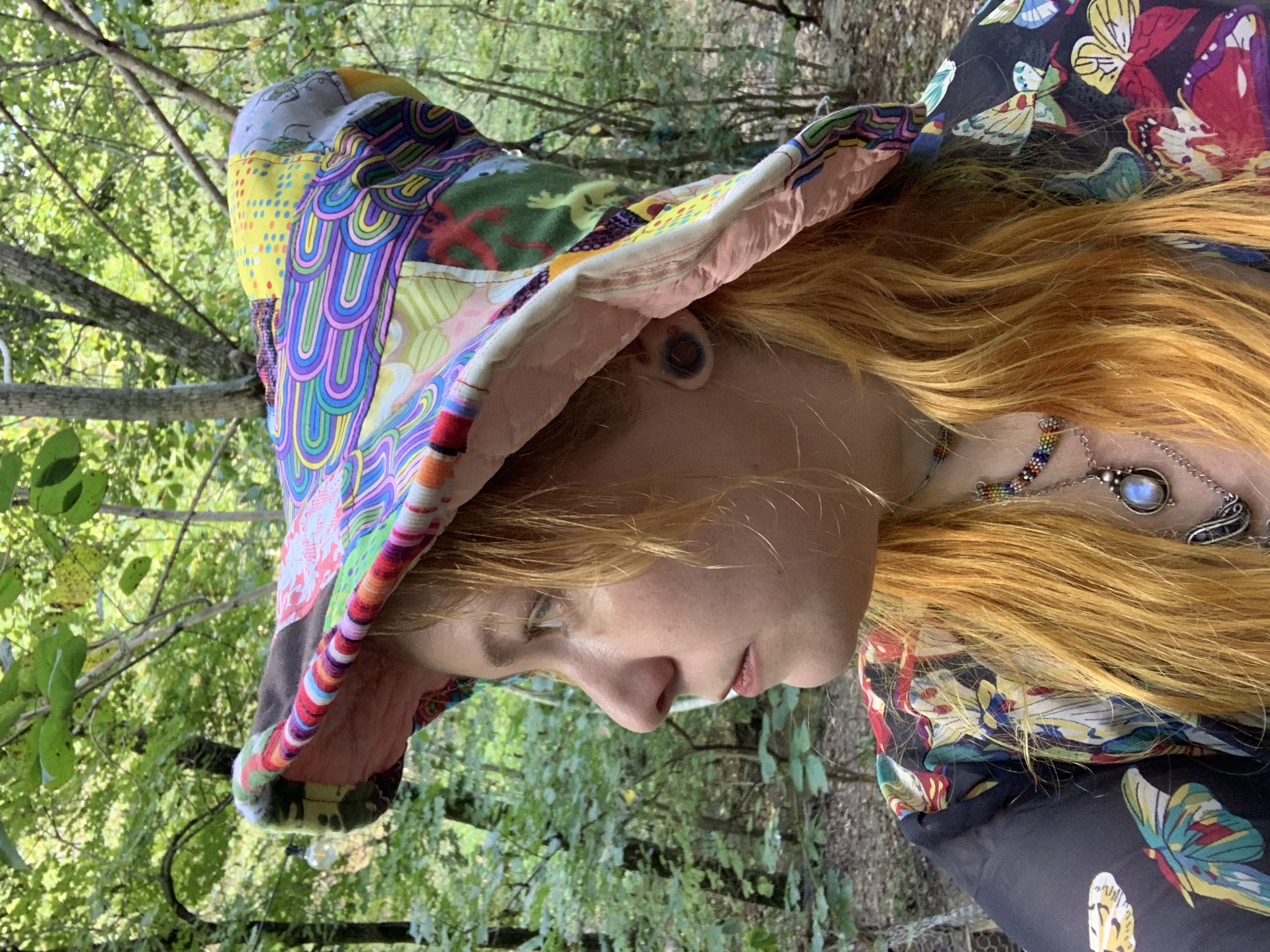 Adult patchwork steeple hat