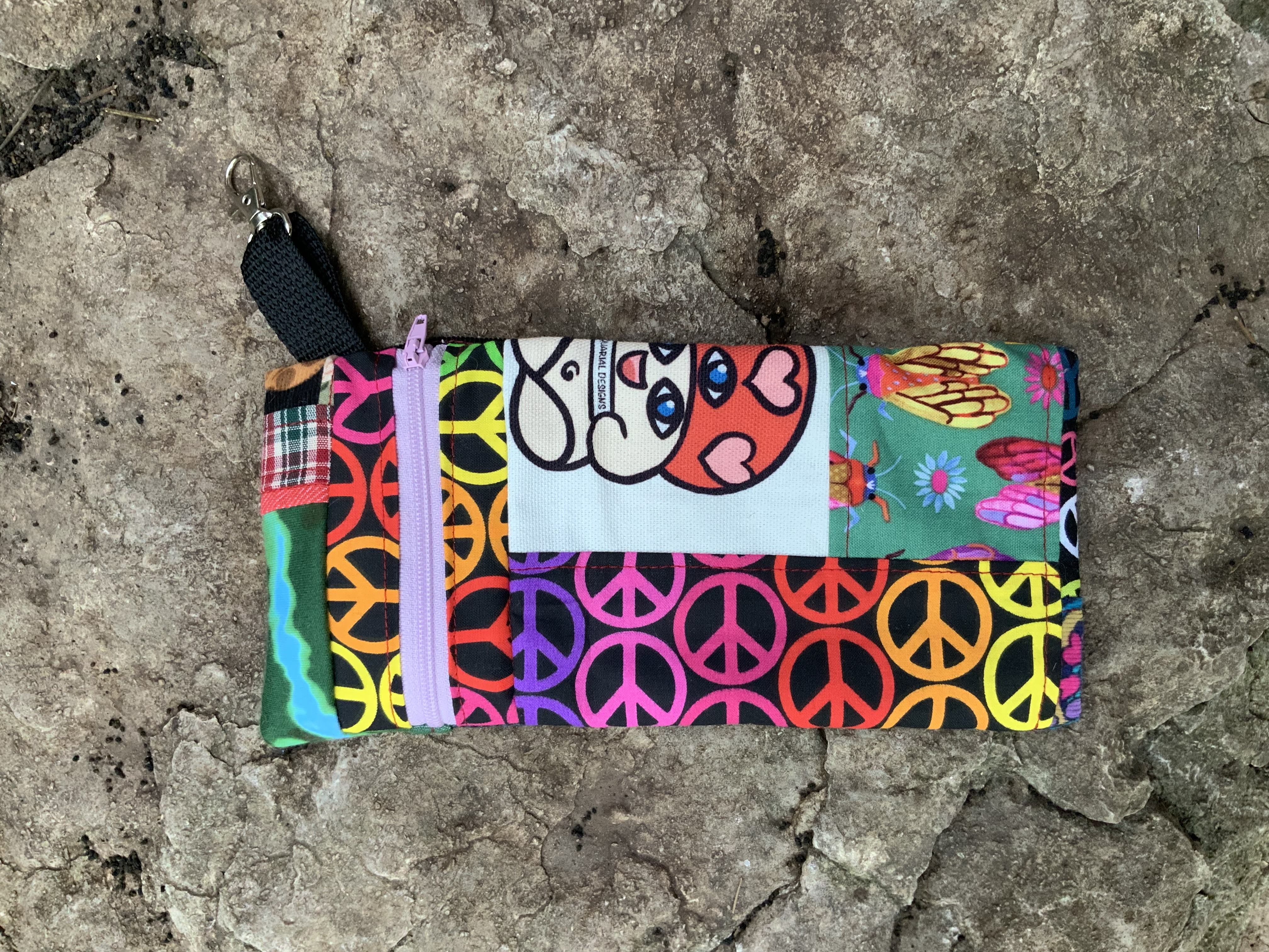 Small patchwork clip bag