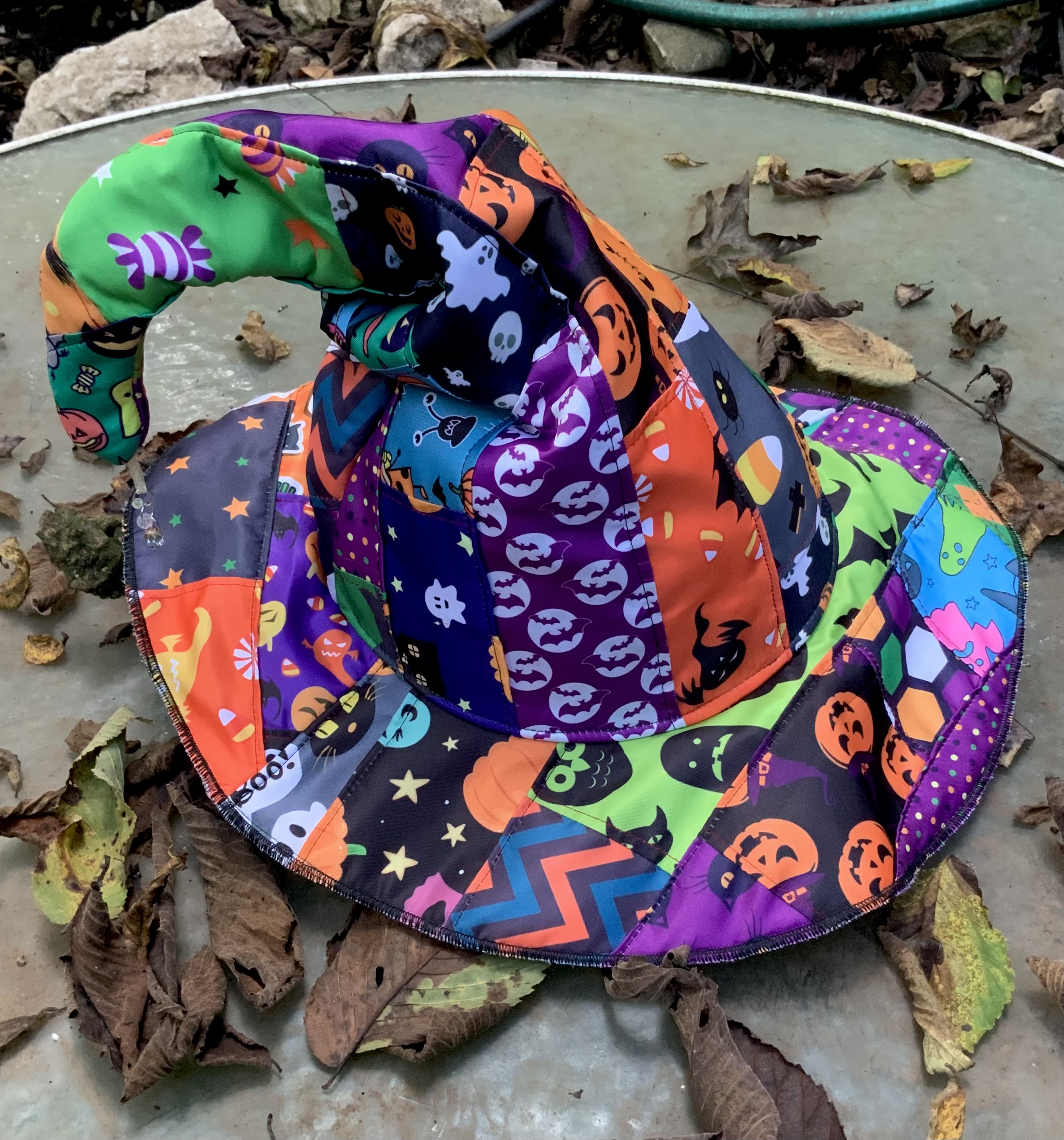 Handmade patchwork steeple hat