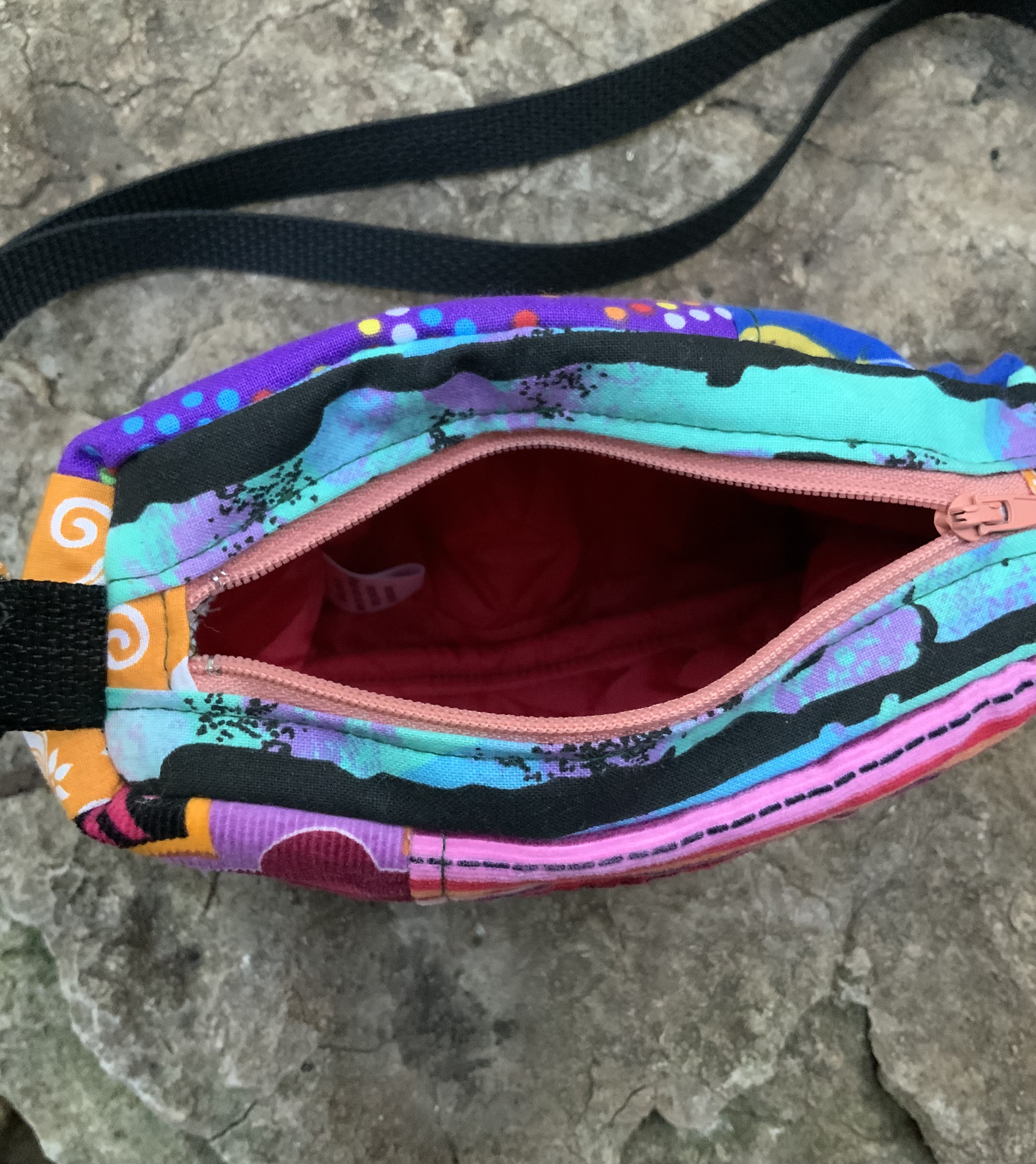 Cicada patchwork brick bag