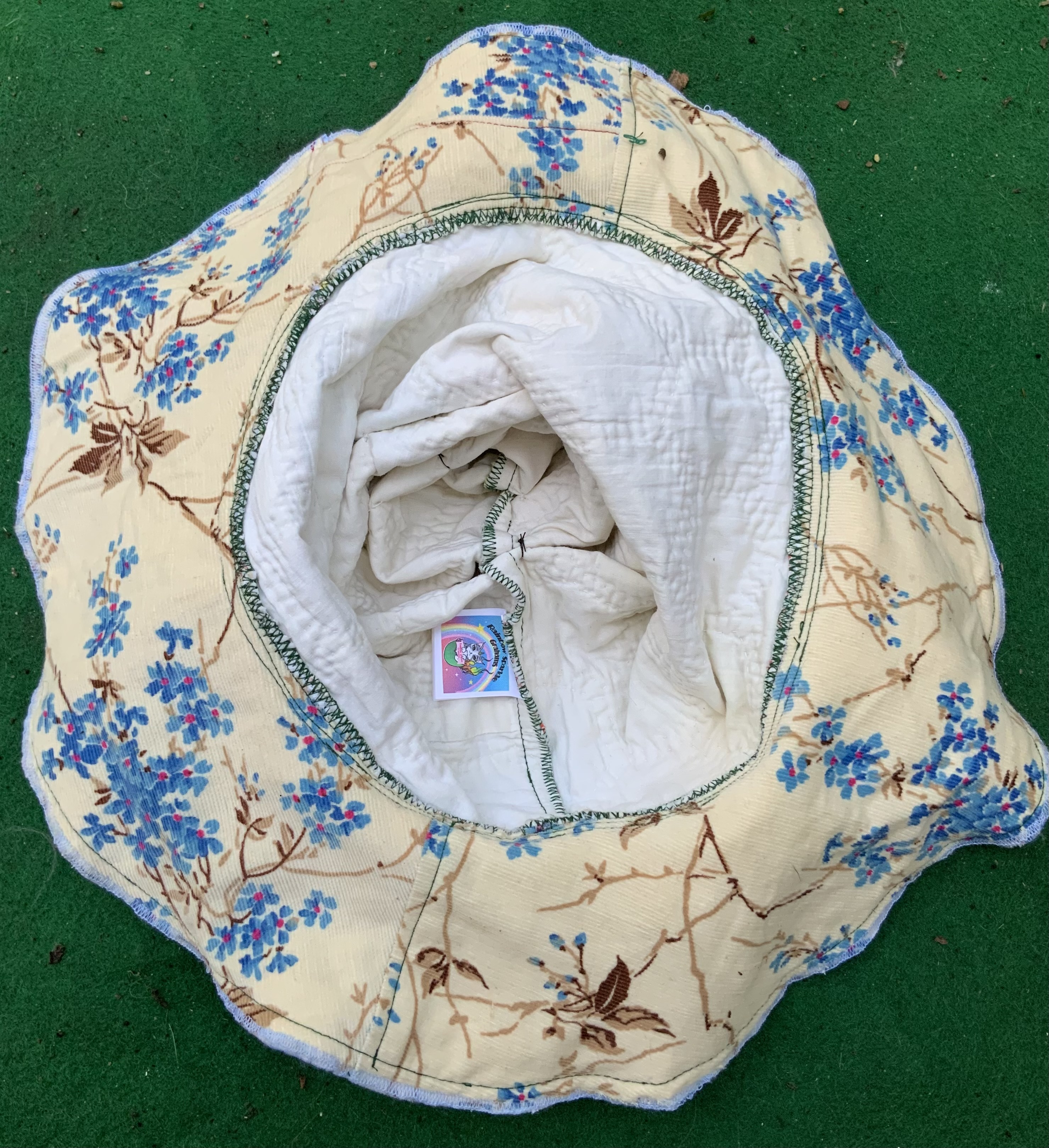 Pastel patchwork steeple hat