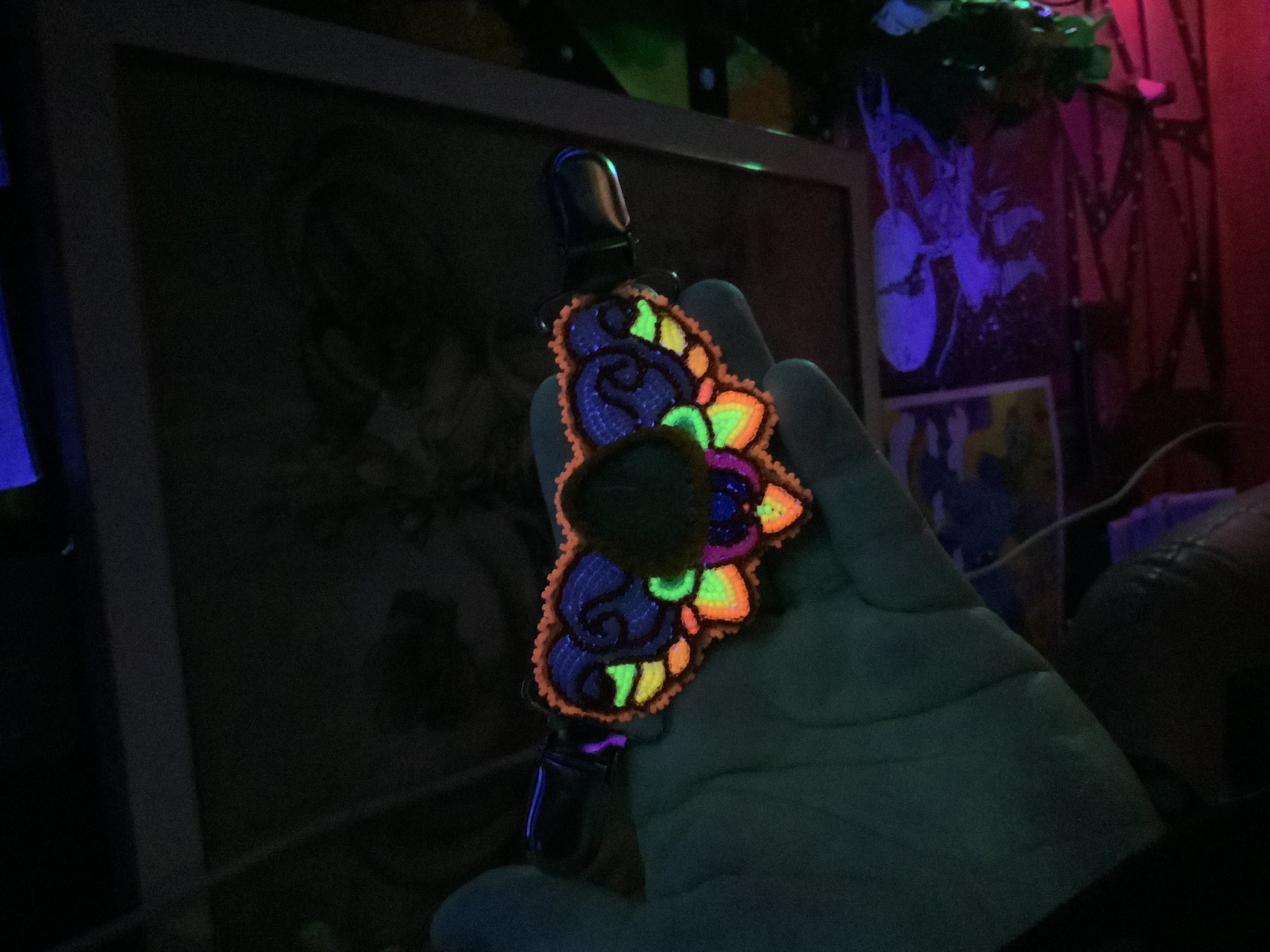 Magical girl beaded cardigan clasp