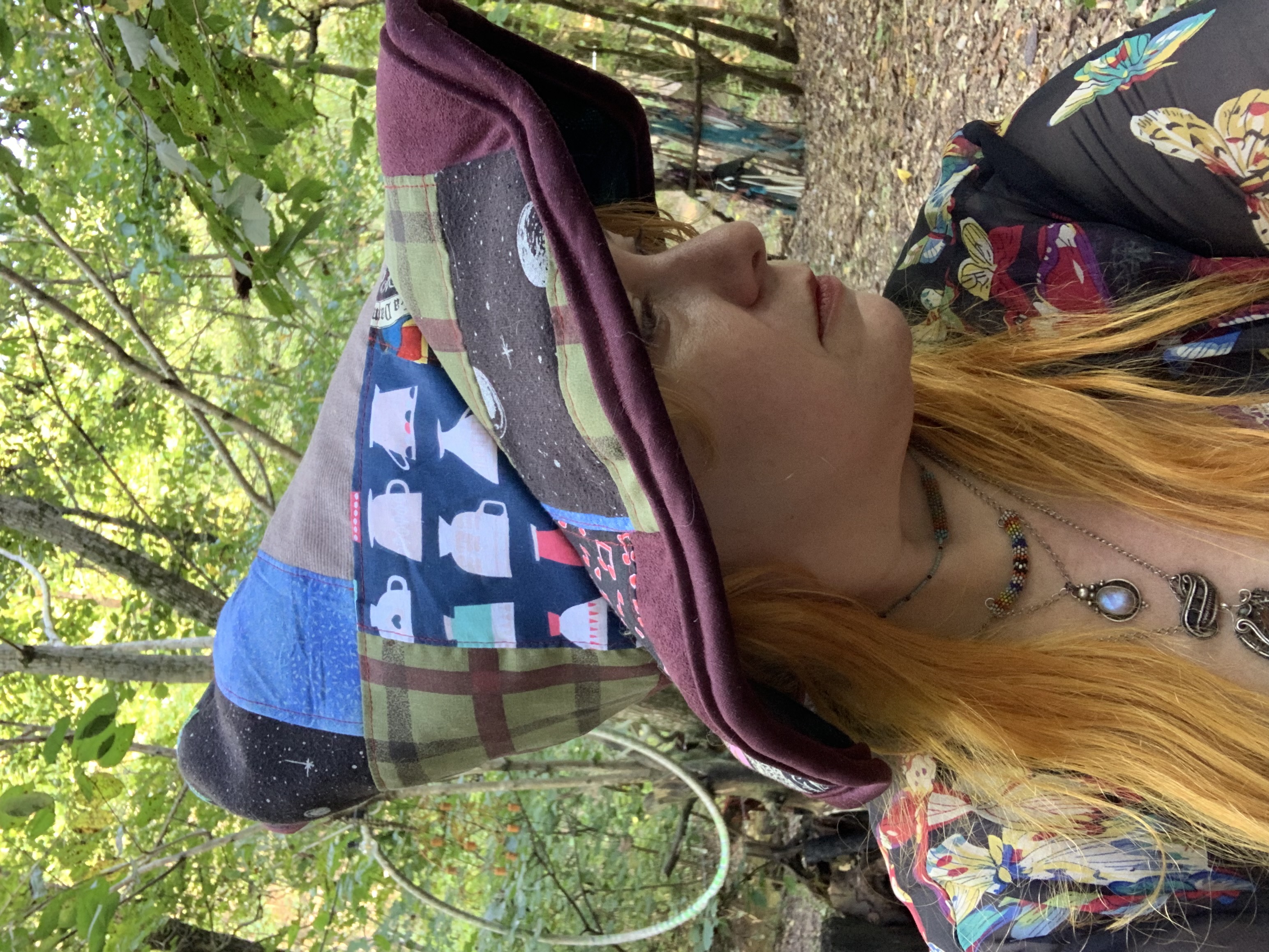 Adult patchwork steeple hat