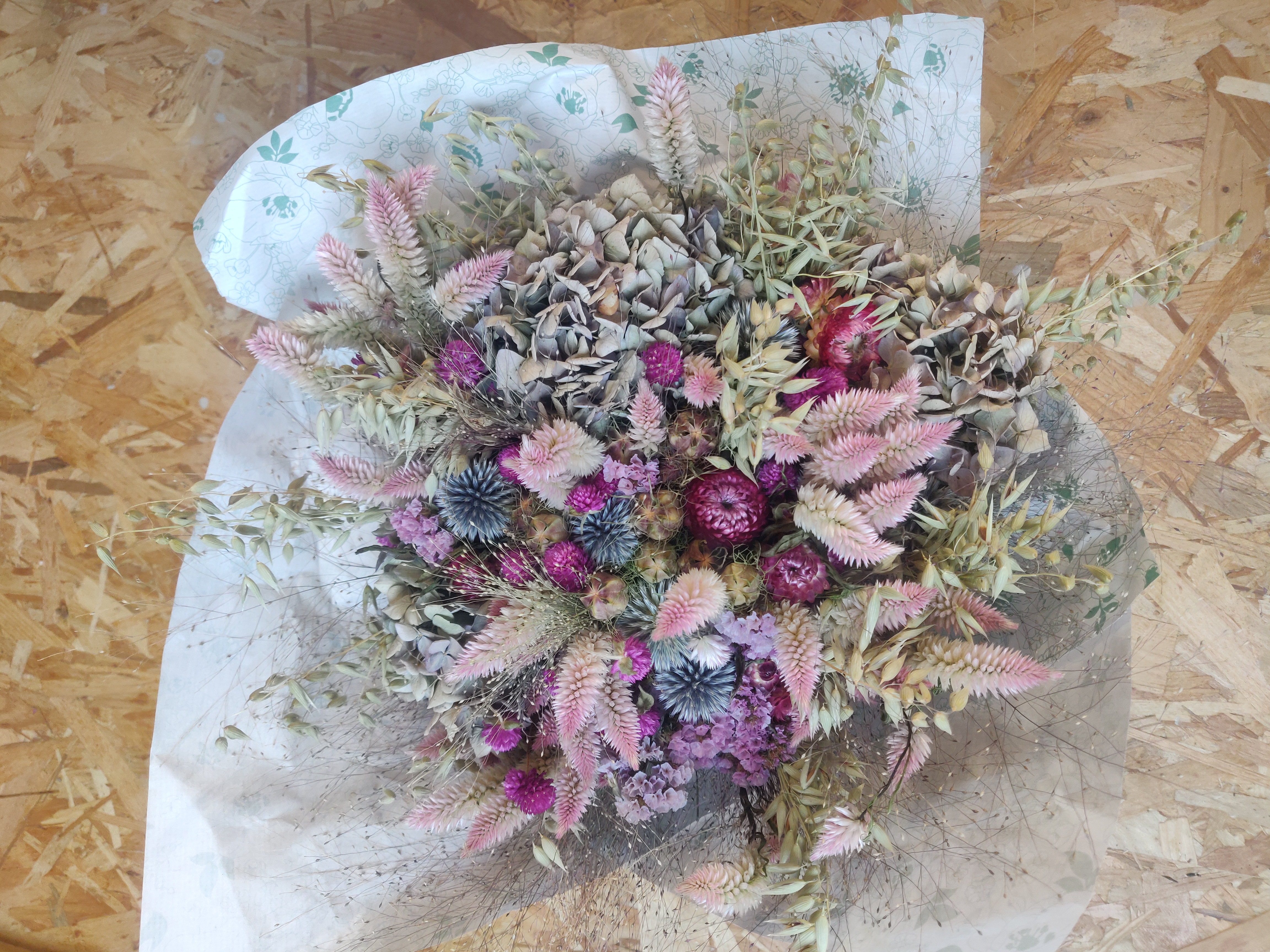 Bouquet de fleurs séchées